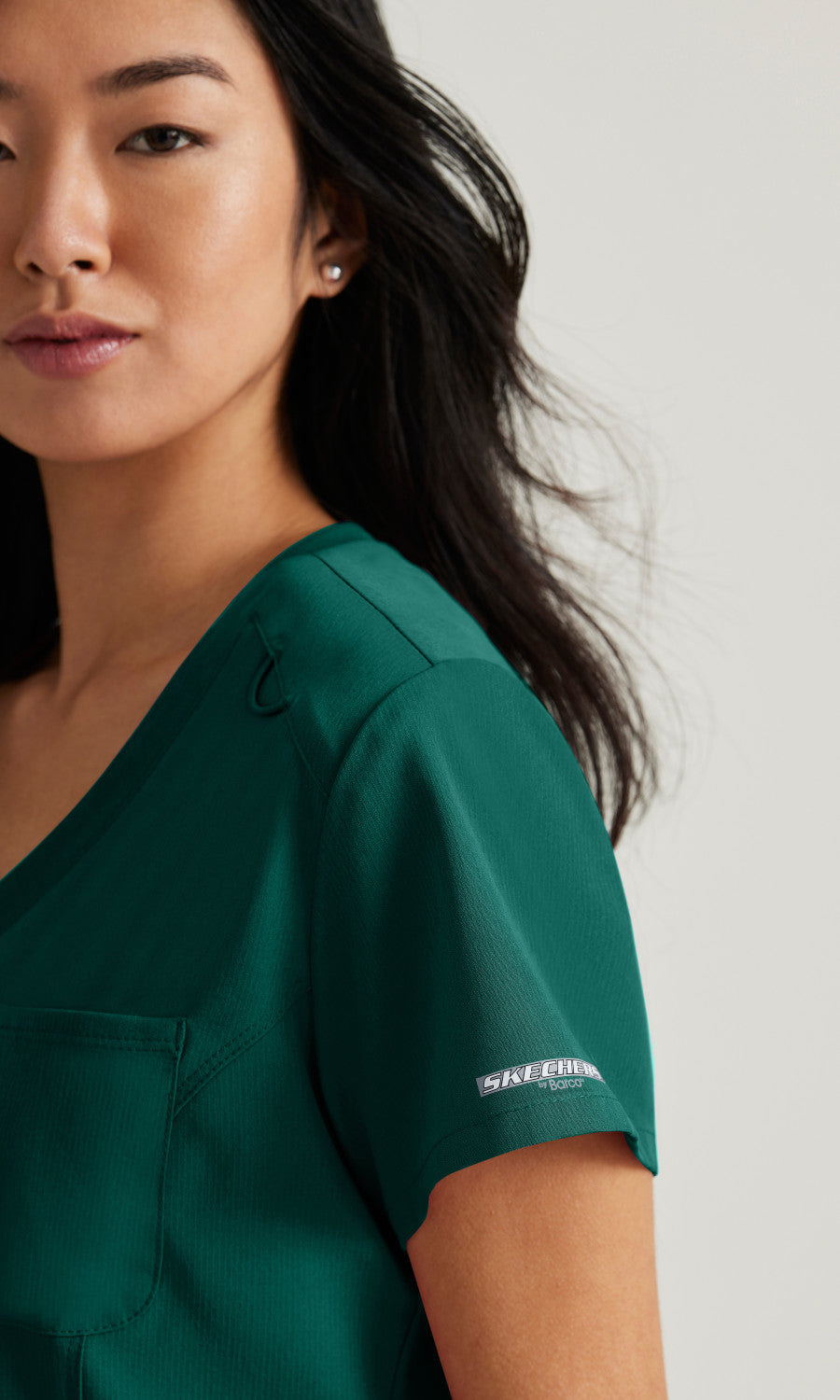 Skechers SKT147 Dignity Scrub Top Hunter Green