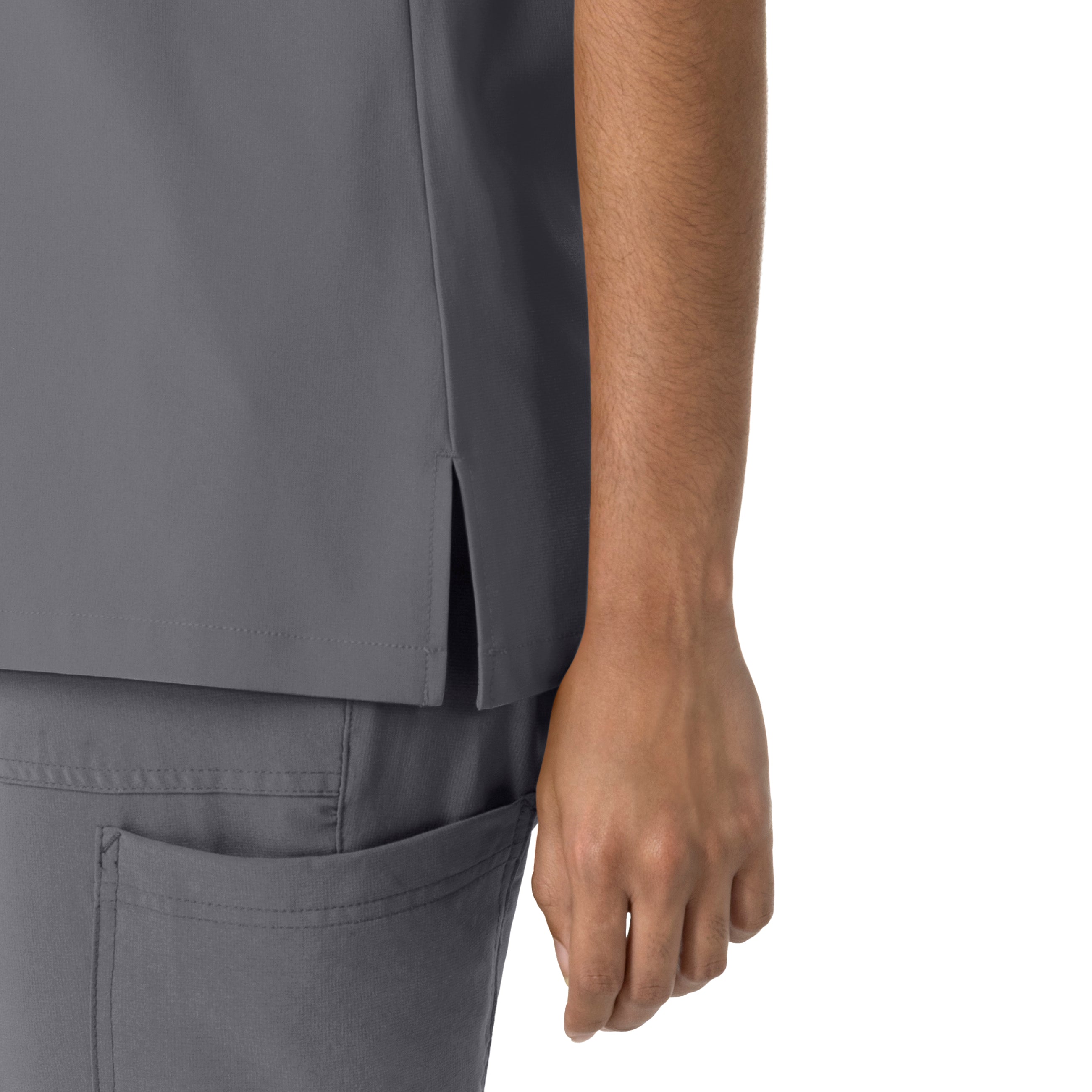 Force Cross-Flex C13510 Women's Crew Neck Scrub Top Pewter