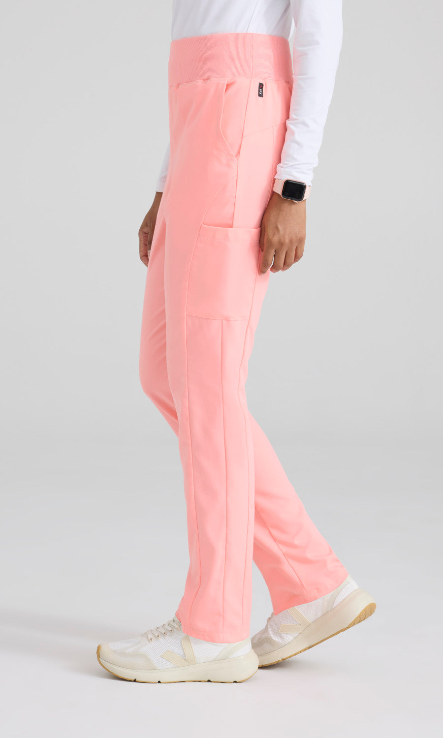 Grey's Anatomy Stretch GRSP692 Renee Scrub Pants Bright Papaya