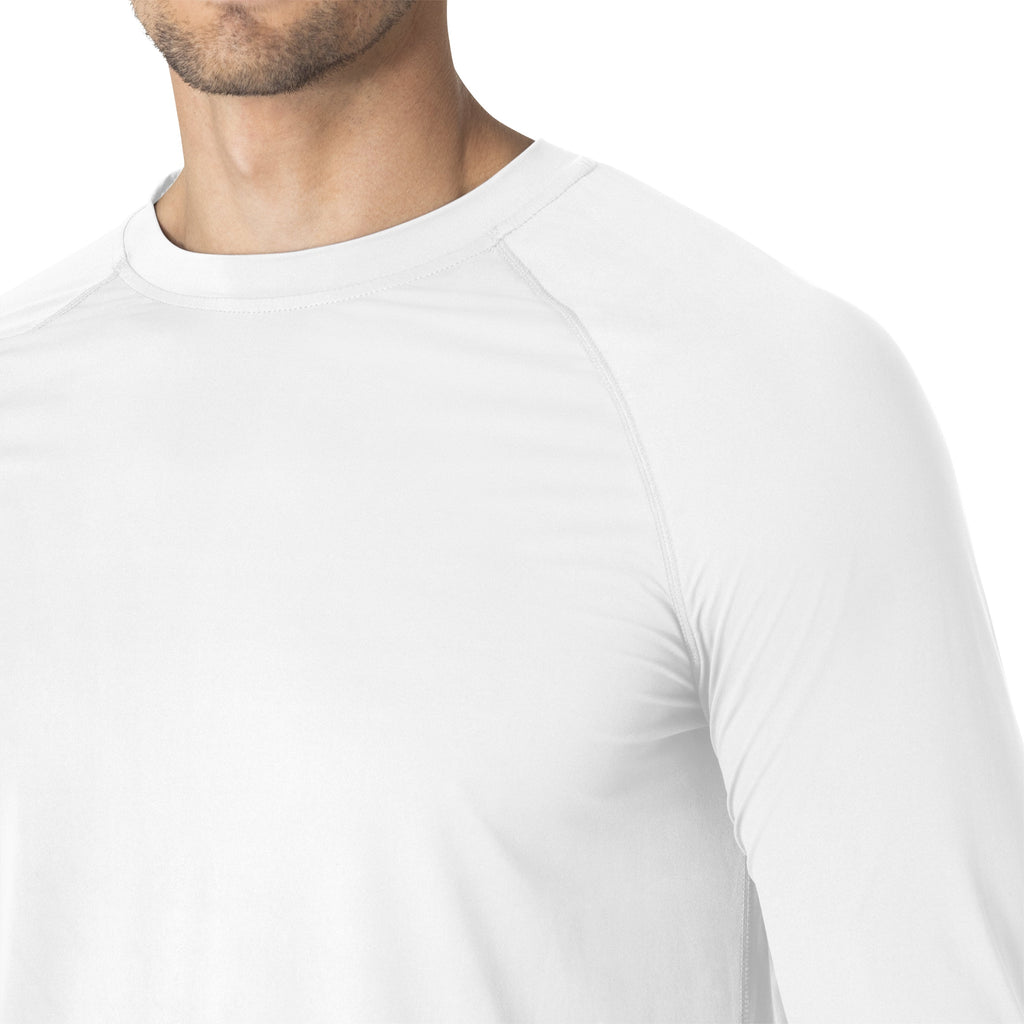 Force Sub-Scrubs C32002 Men's Performance Long Sleeve Tee White