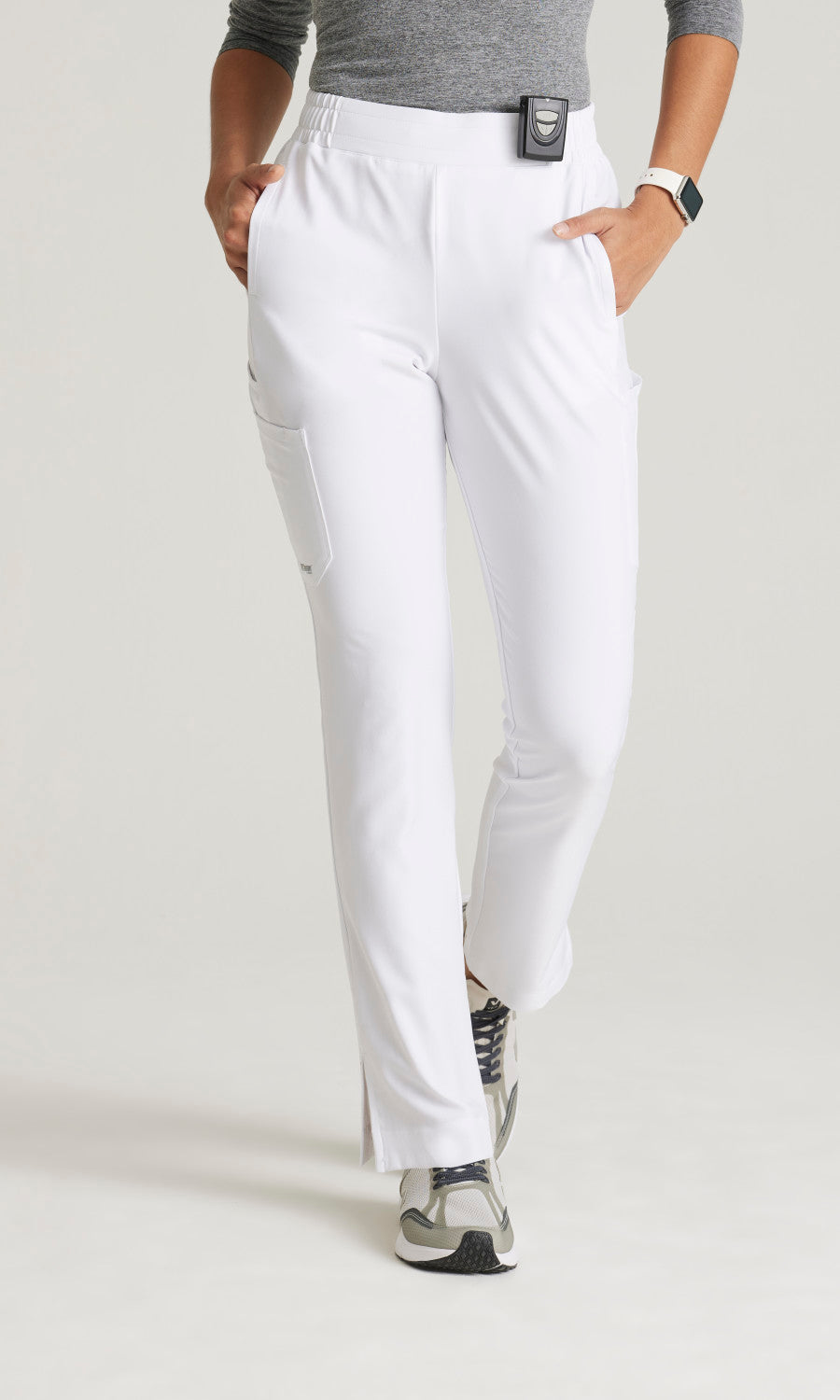 Grey's Anatomy Evolve GSSP627 Cosmo Scrub Pants White