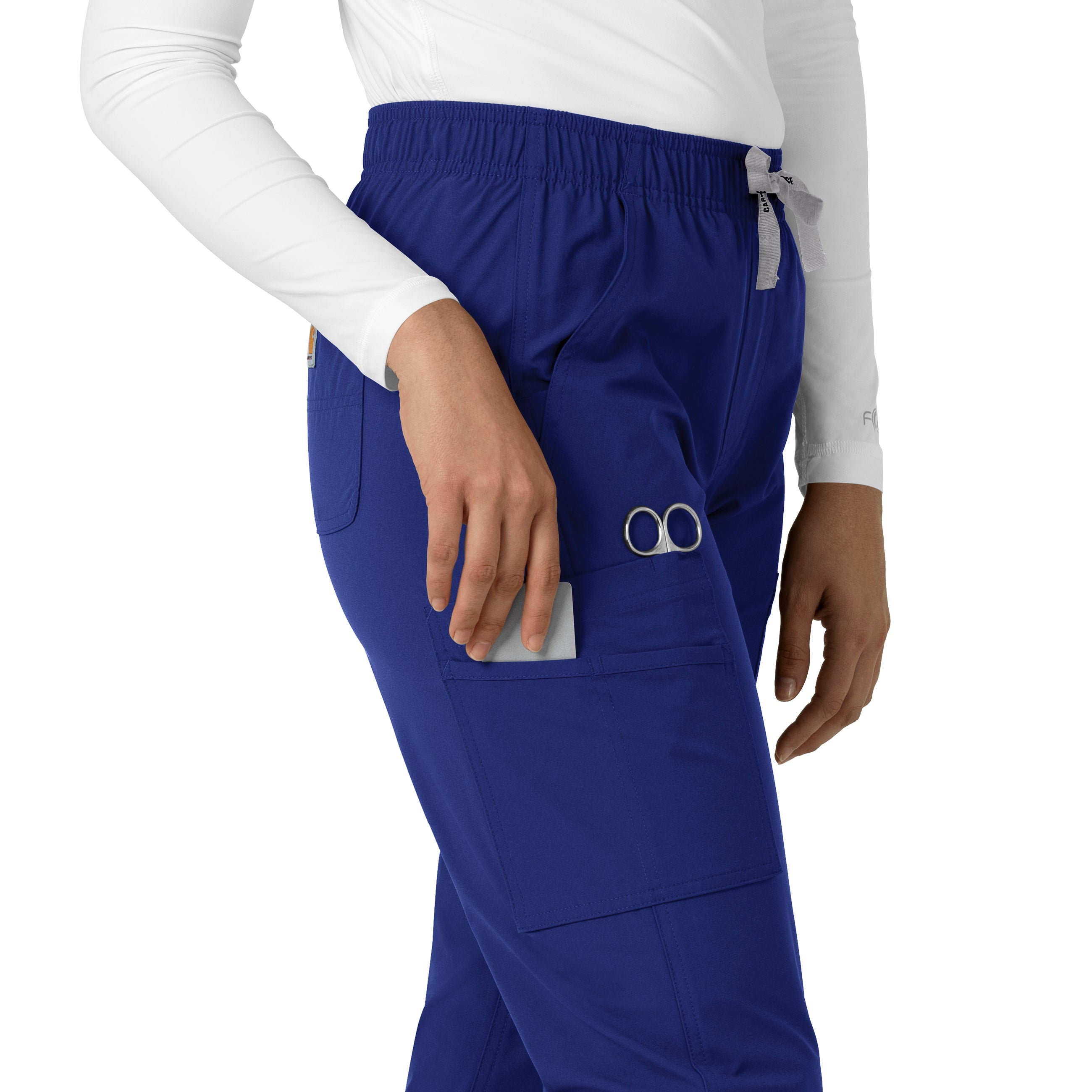Force Essentials C51213 Women's Straight Leg Scrub Pants Galaxy Blue