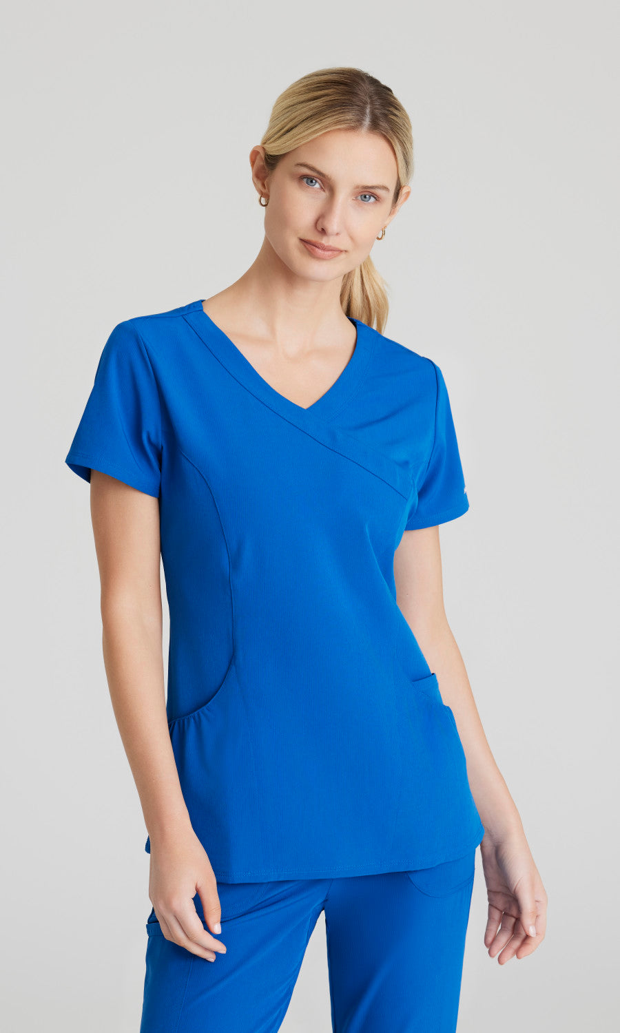 Skechers Vitality SKT064 Charge Scrub Top New Royal