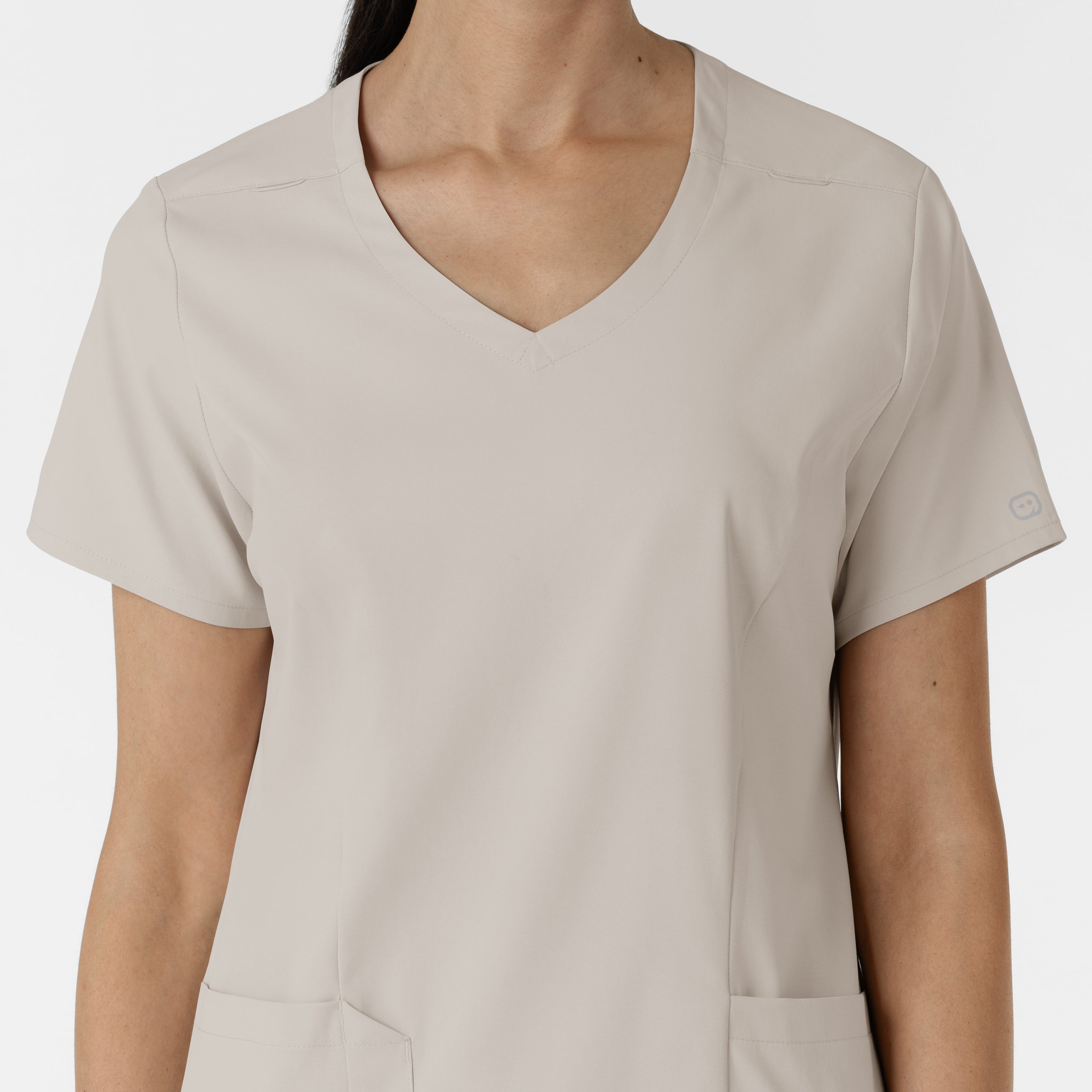 Boundless 6251 2-Pocket V-Neck Scrub Top Cloud