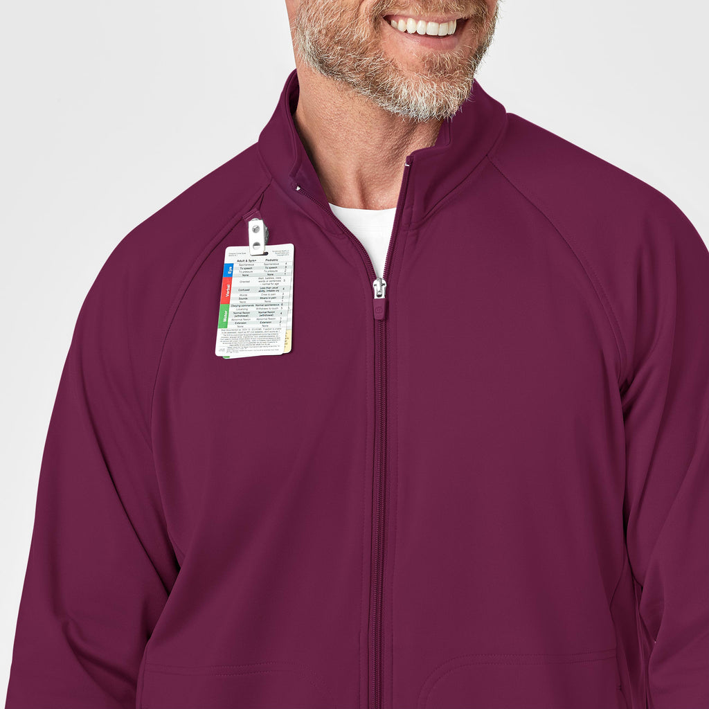 Layers 8309 Men's Fleece Full Zip Jacket Wine