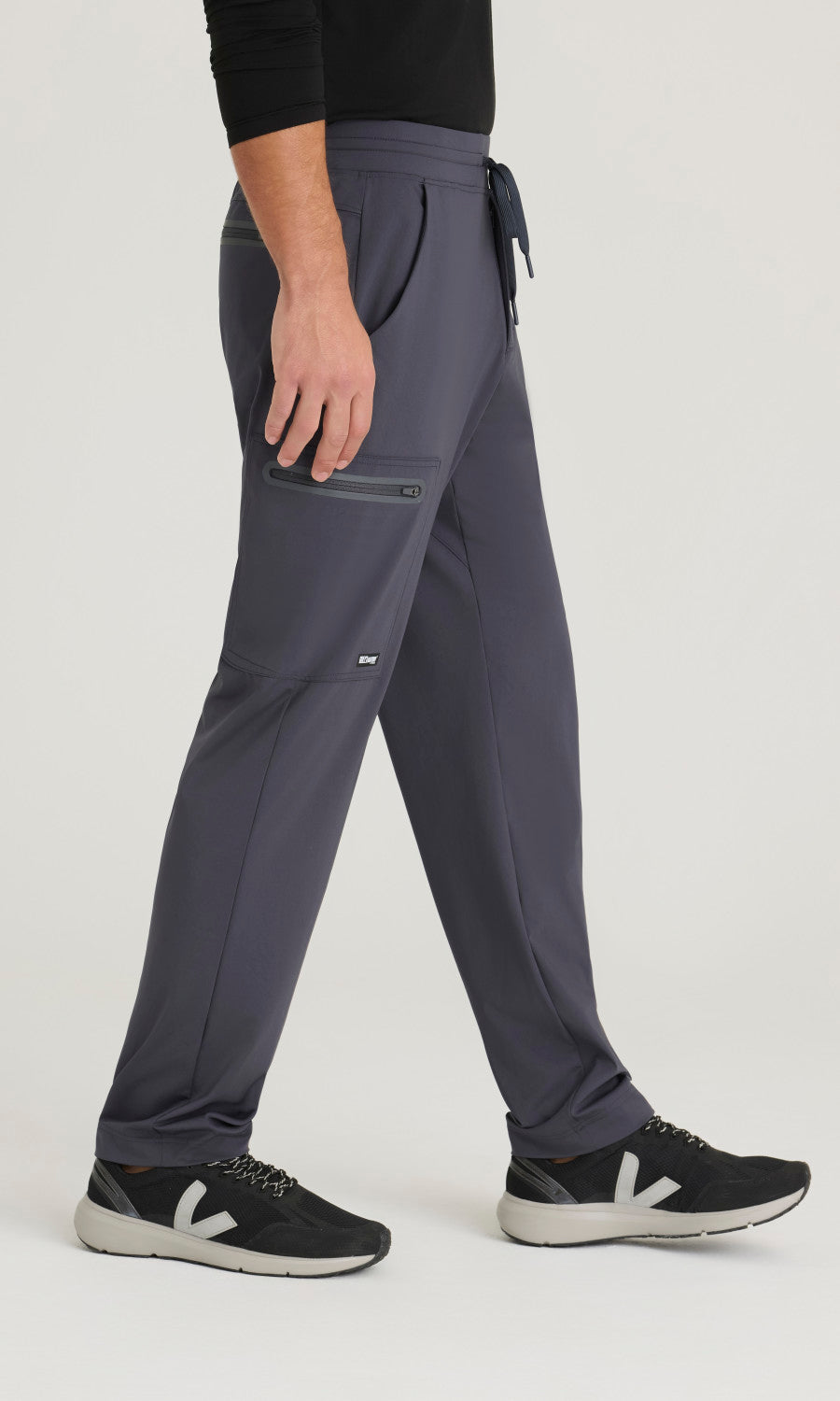 Grey's Anatomy Knit Stretch GRSP706 Focus Pant Steel