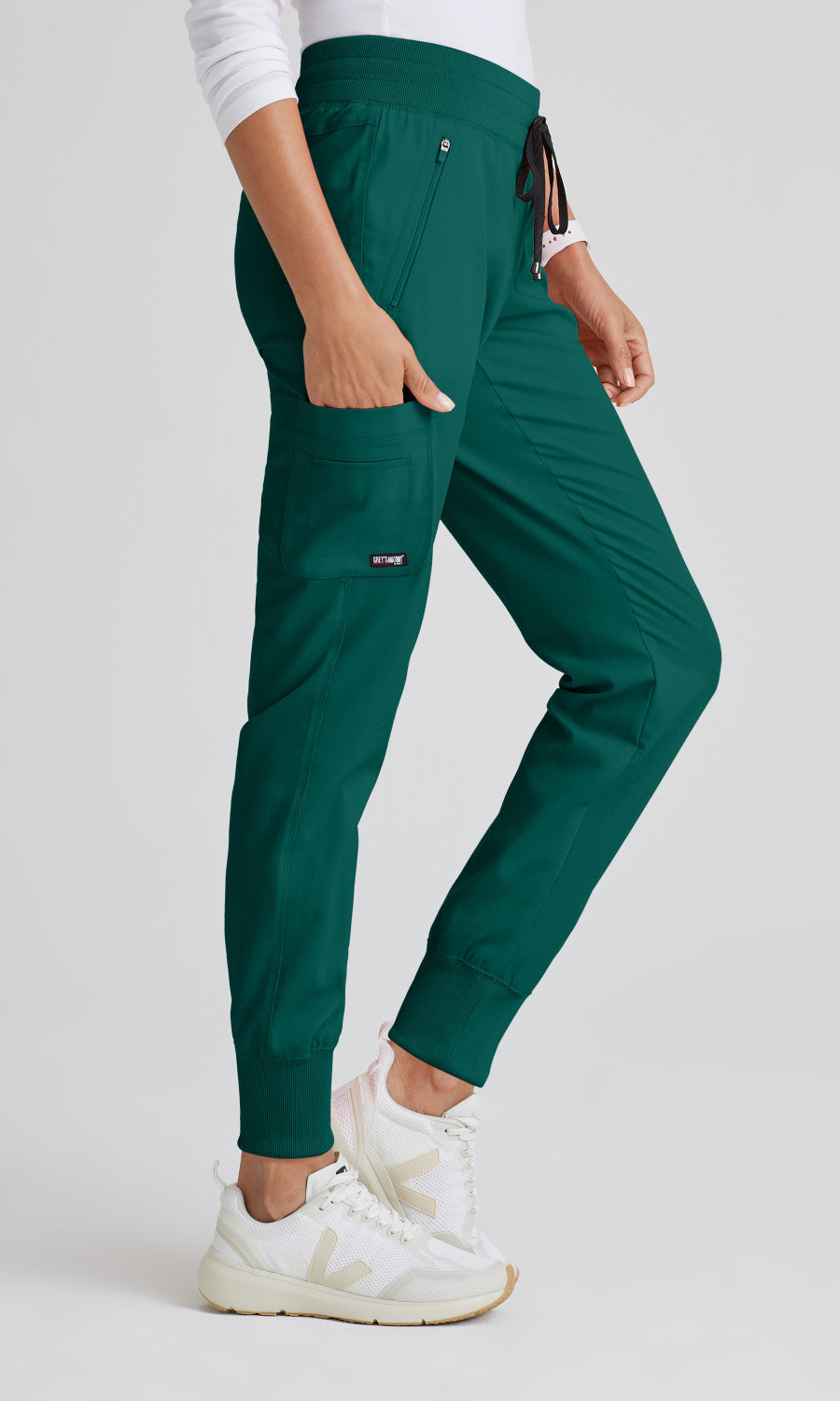 Grey's Anatomy Stretch GRSP537 Eden Jogger Hunter Green