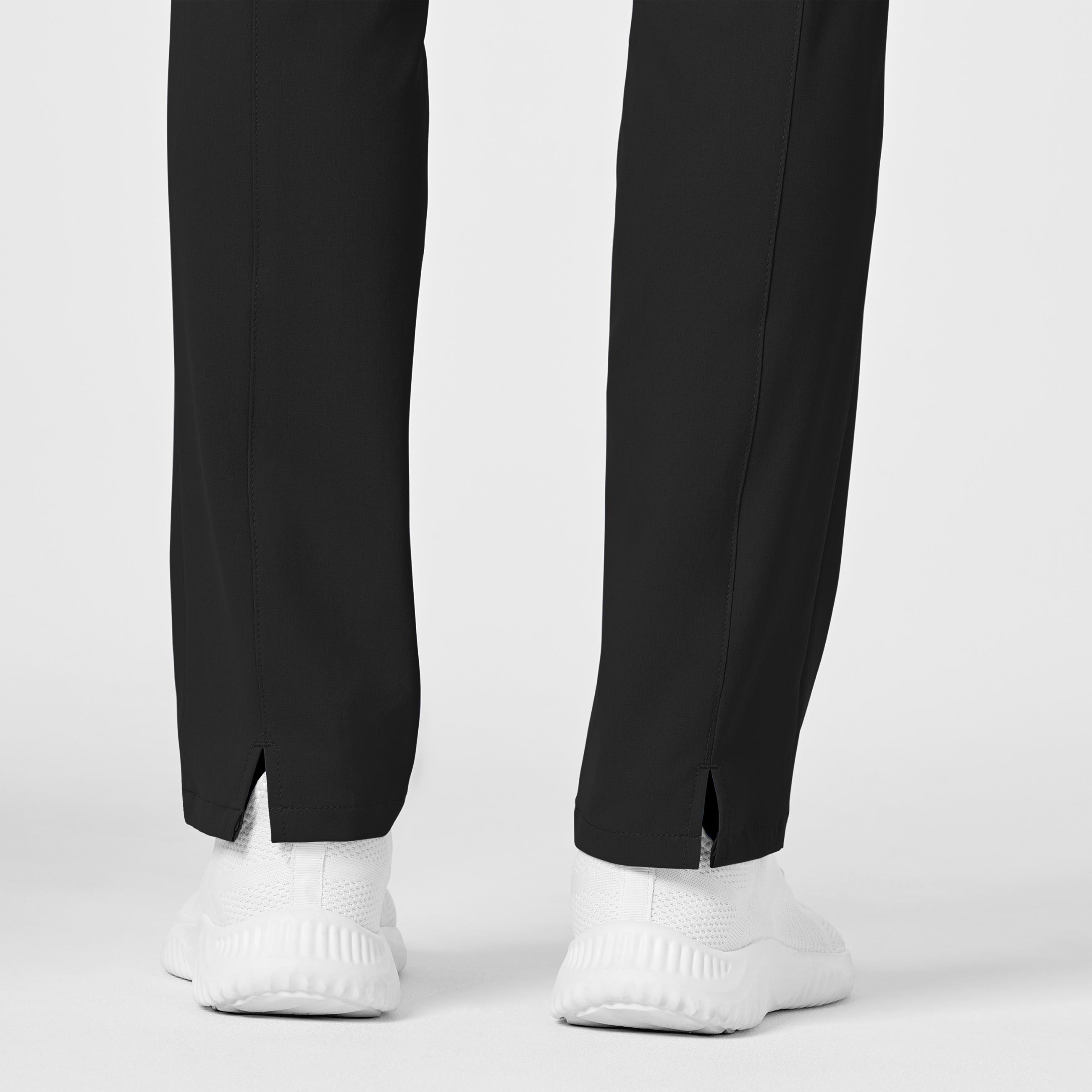 RENEW 5334 High Waist Slim Leg Scrub Pants Black