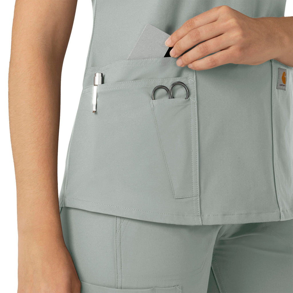 Force Essentials C12113 V-Neck Scrub Top Grey