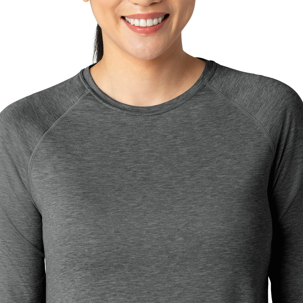 Force Sub-Scrubs C31009 Performance Long Sleeve Tee Pewter Heather