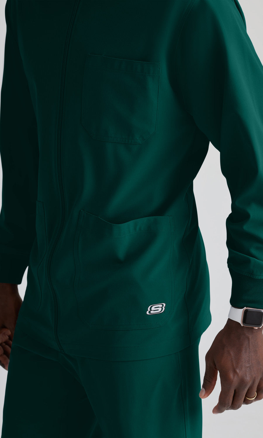 Skechers SK0408 Structure Scrub Jacket Hunter Green