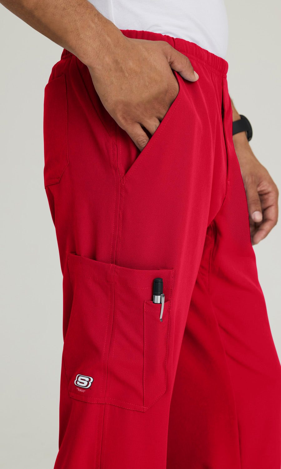 Skechers SK0215 Structure Scrub Pants True Red