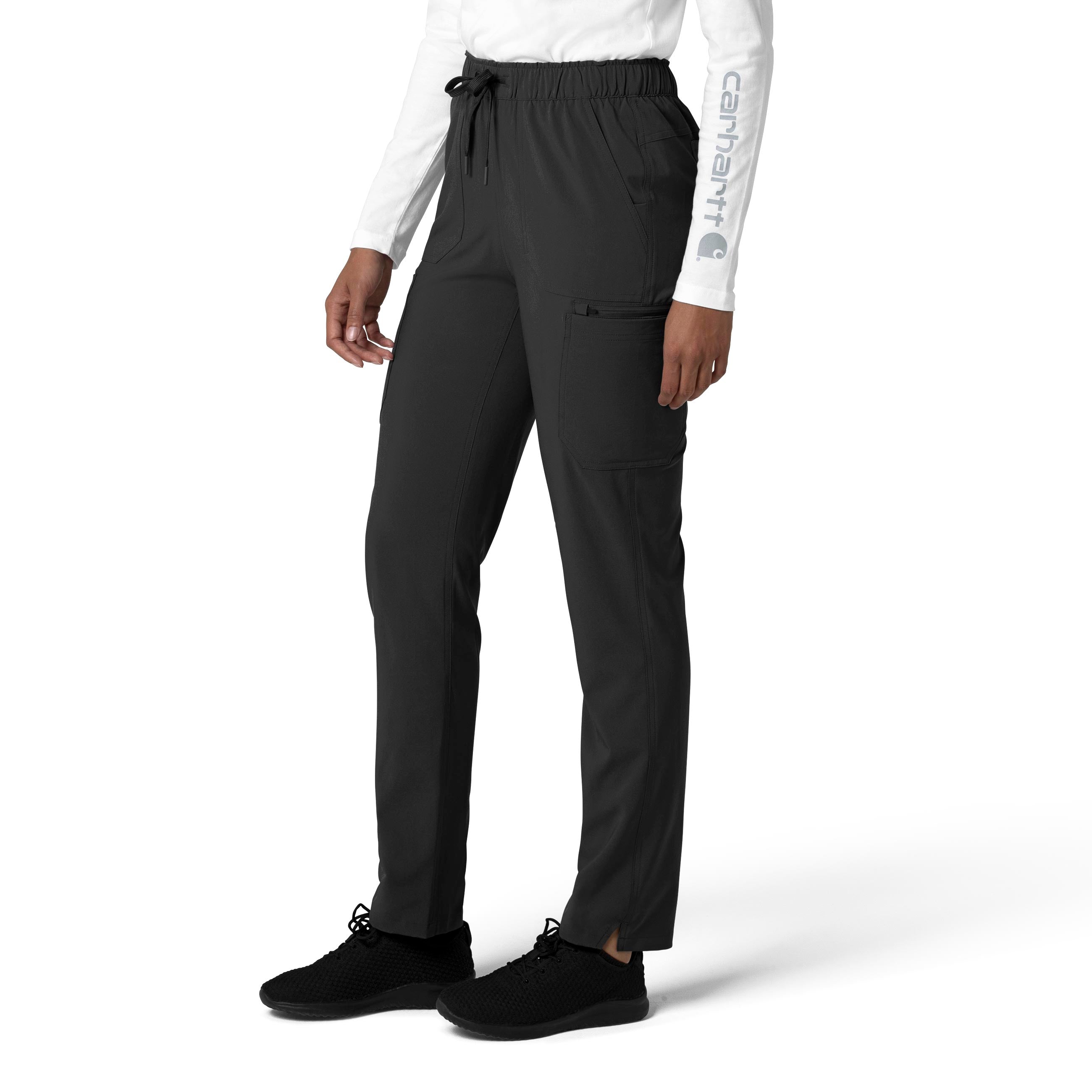 Force Cross-Flex C53210 Straight Leg Cargo Scrub Pants Black