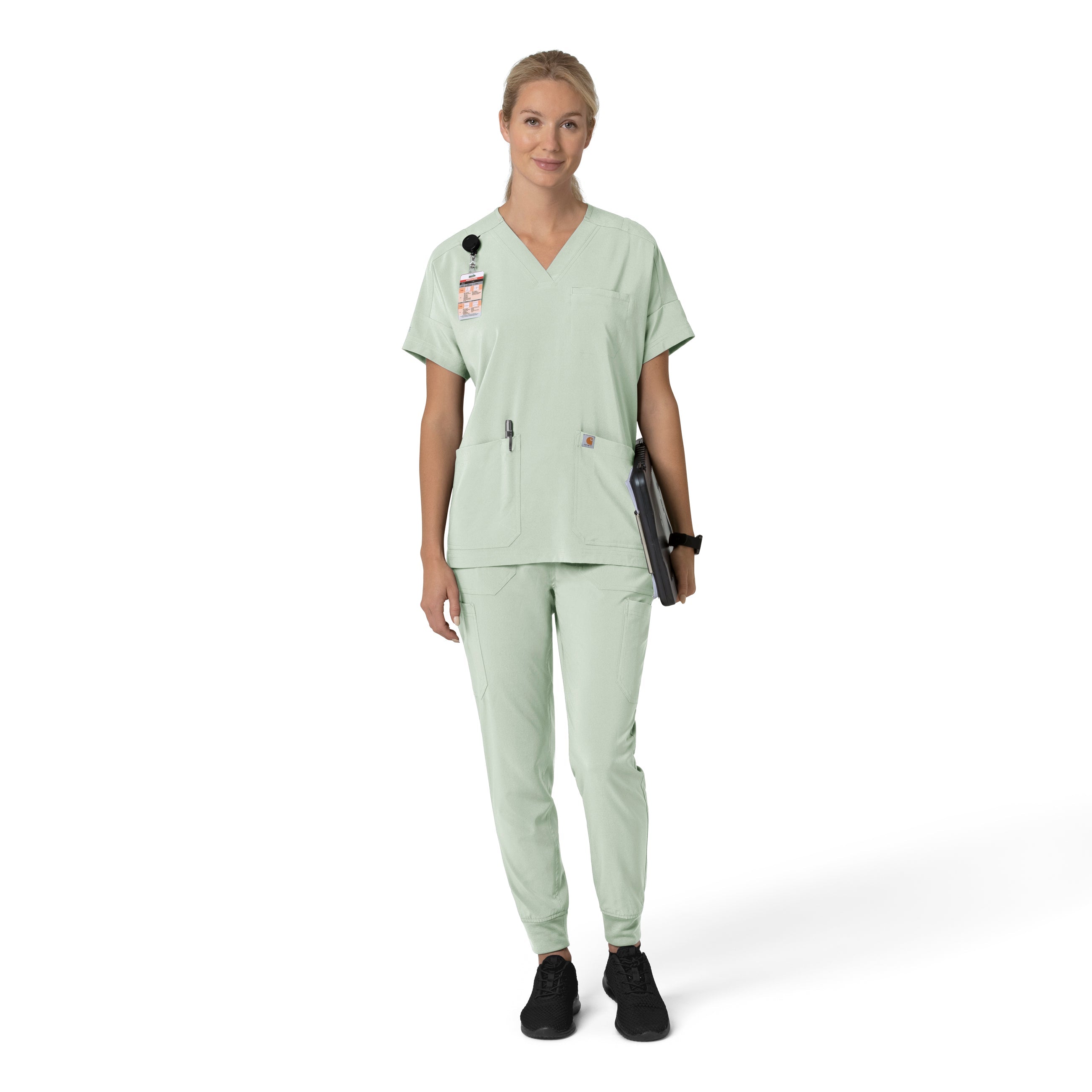 Force Cross-Flex C53110 Women's Cargo Jogger Scrub Pants Big Sky