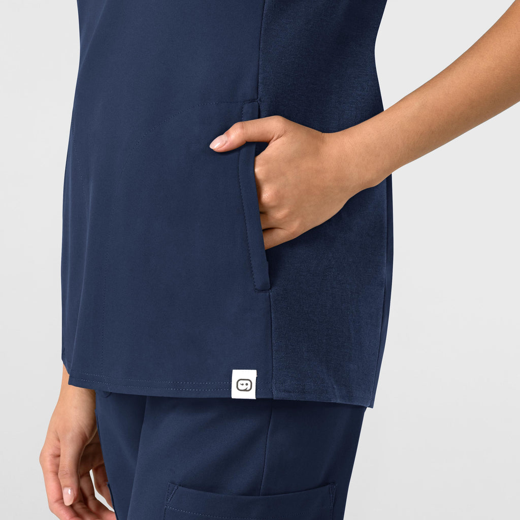 Thrive 6522 Flex-n-Reach V-Neck Scrub Top Navy