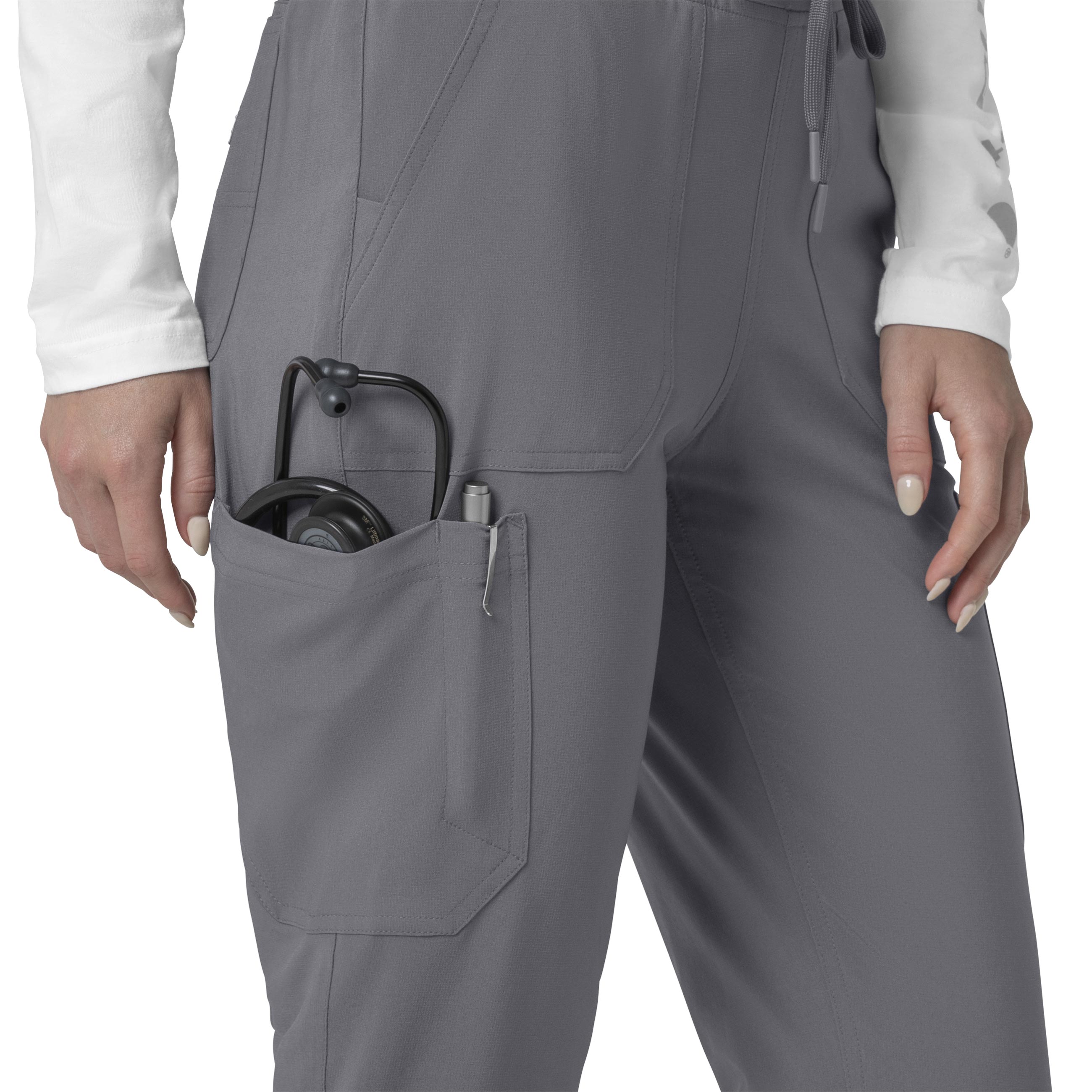 Force Cross-Flex C53110 Cargo Jogger Scrub Pants Pewter