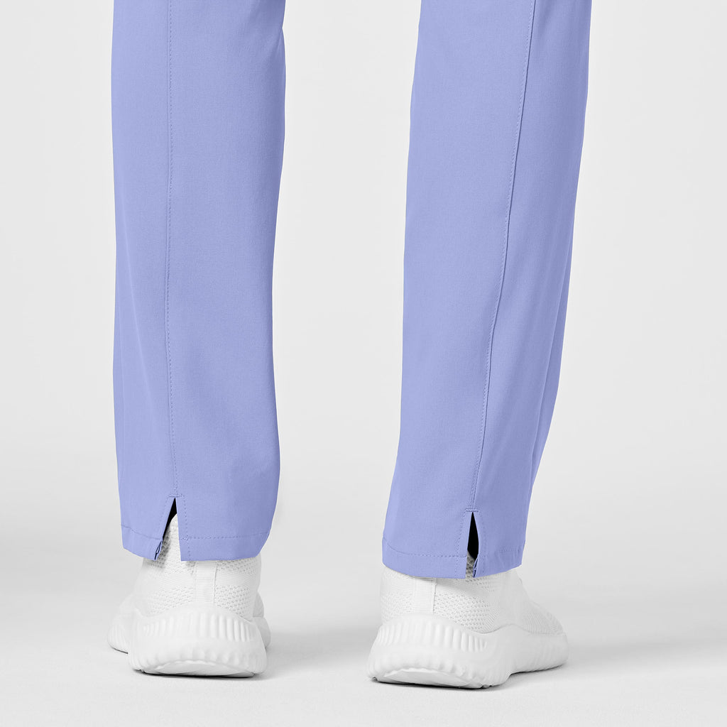 RENEW 5334 High Waist Slim Leg Scrub Pants Ceil Blue