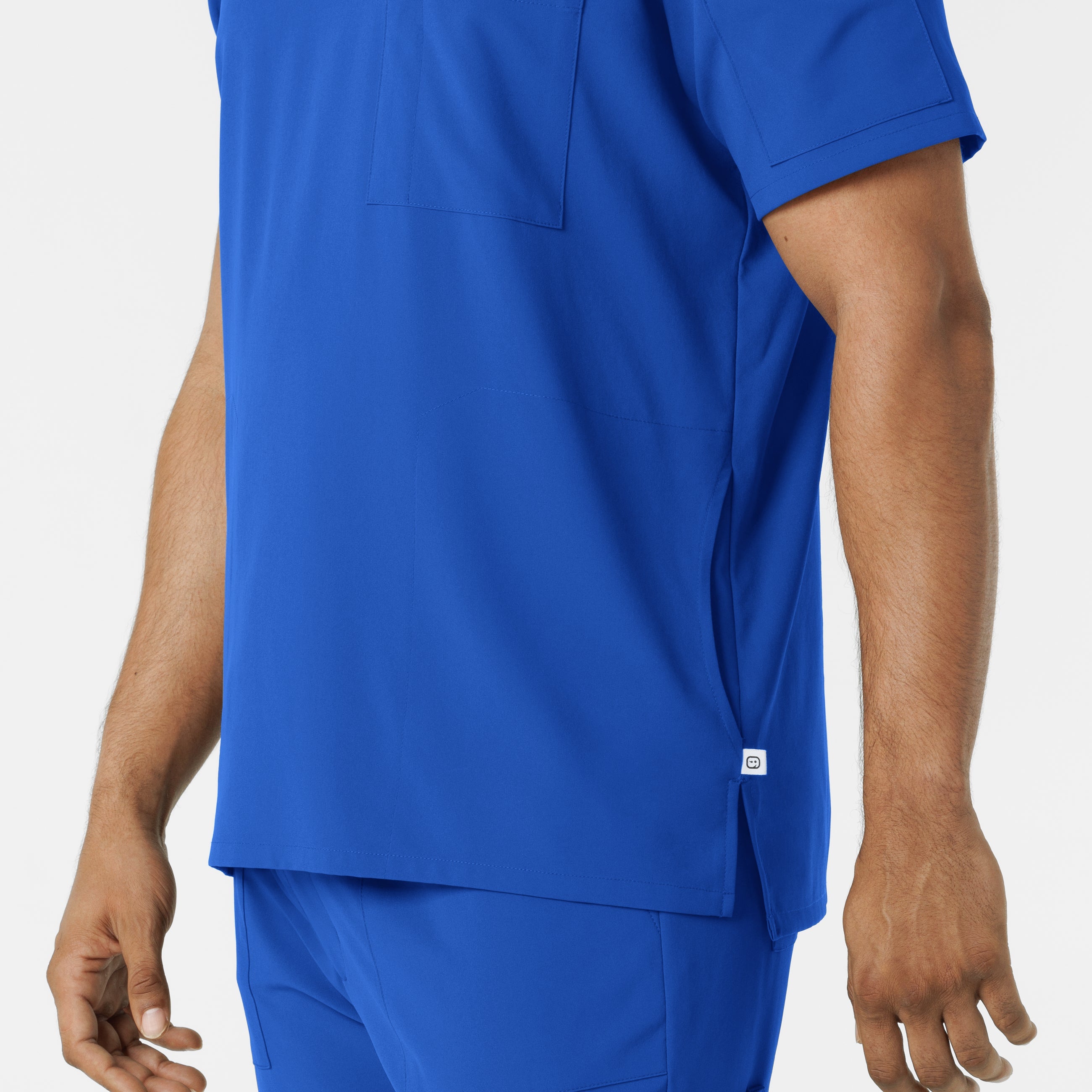 RENEW 6834 Men's V-Neck 5 Pocket Scrub Top Royal