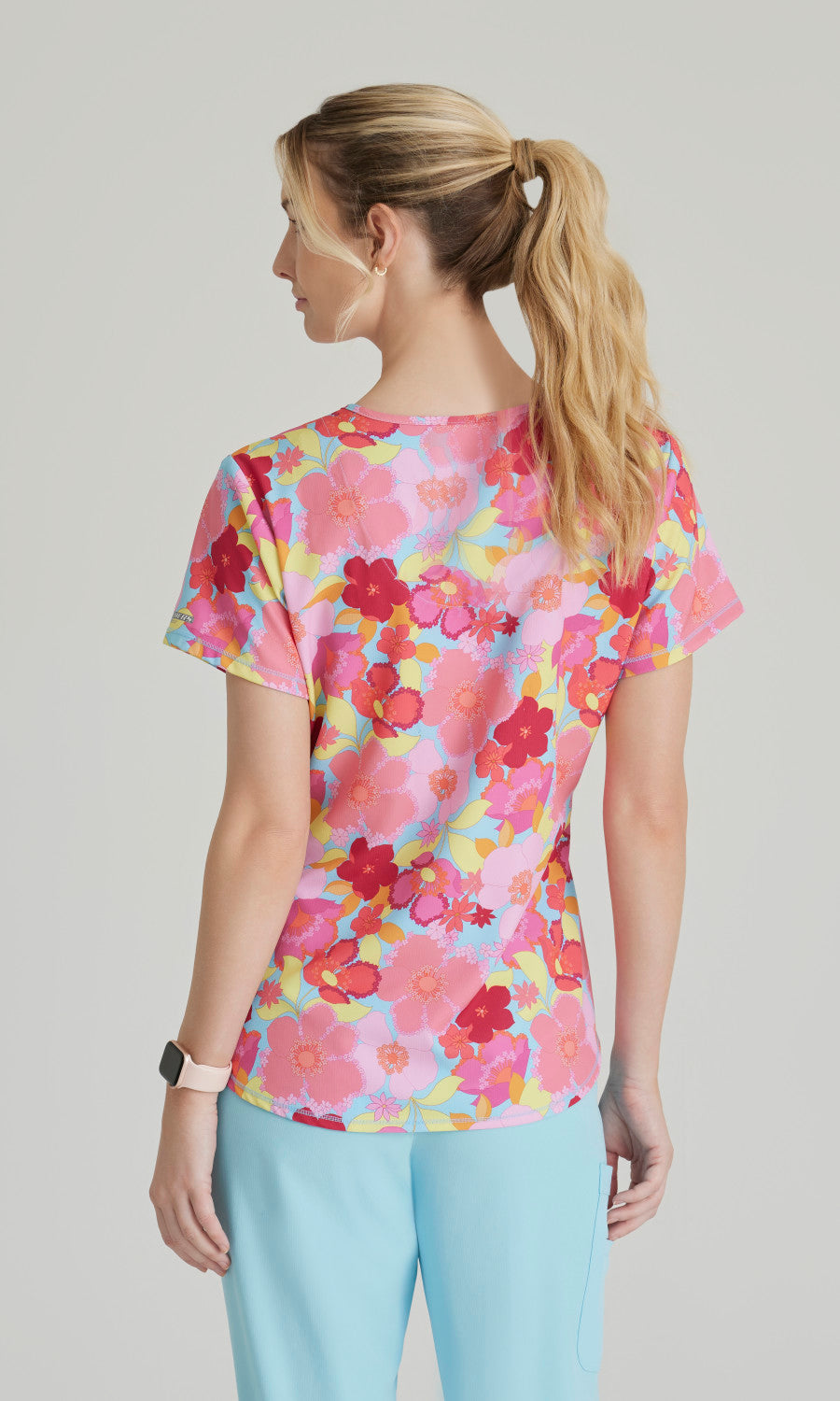 Skechers SKT021 Essence Scrub Top Blissful Blossom