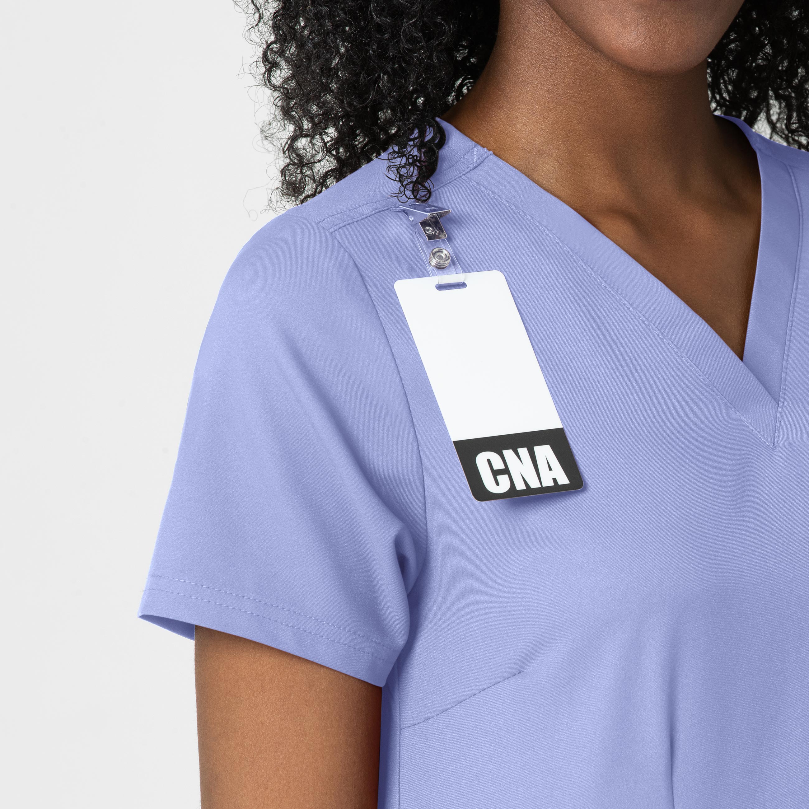 Thrive 6122 Fitted 3-Pocket V-Neck Scrub Top Ceil Blue
