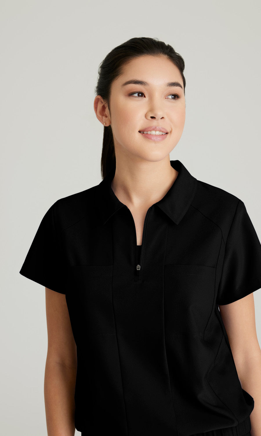 Grey's Anatomy Evolve GSST215 Perseverance Scrub Top Black