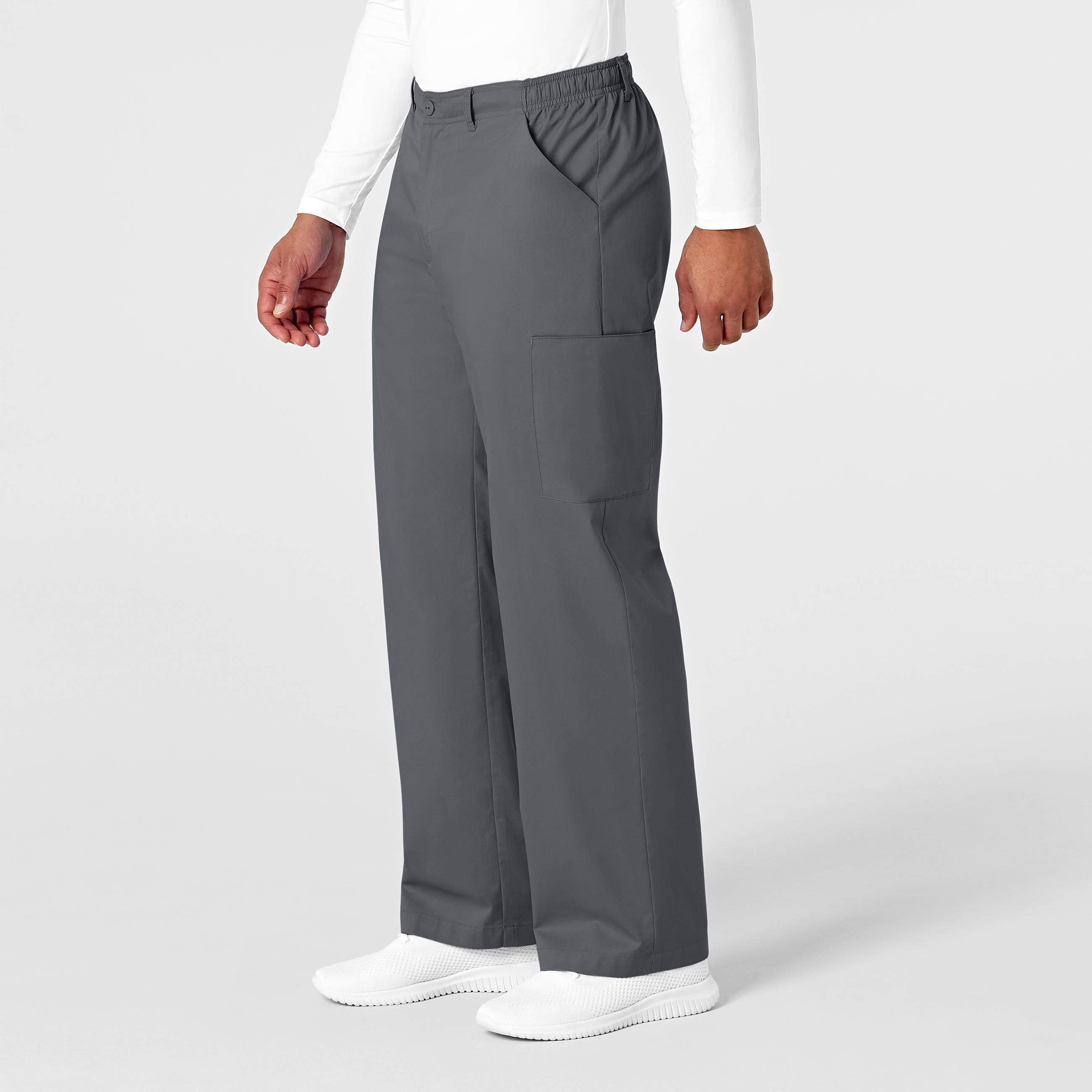 WonderWORK 503 Men's Cargo Scrub Pants Pewter