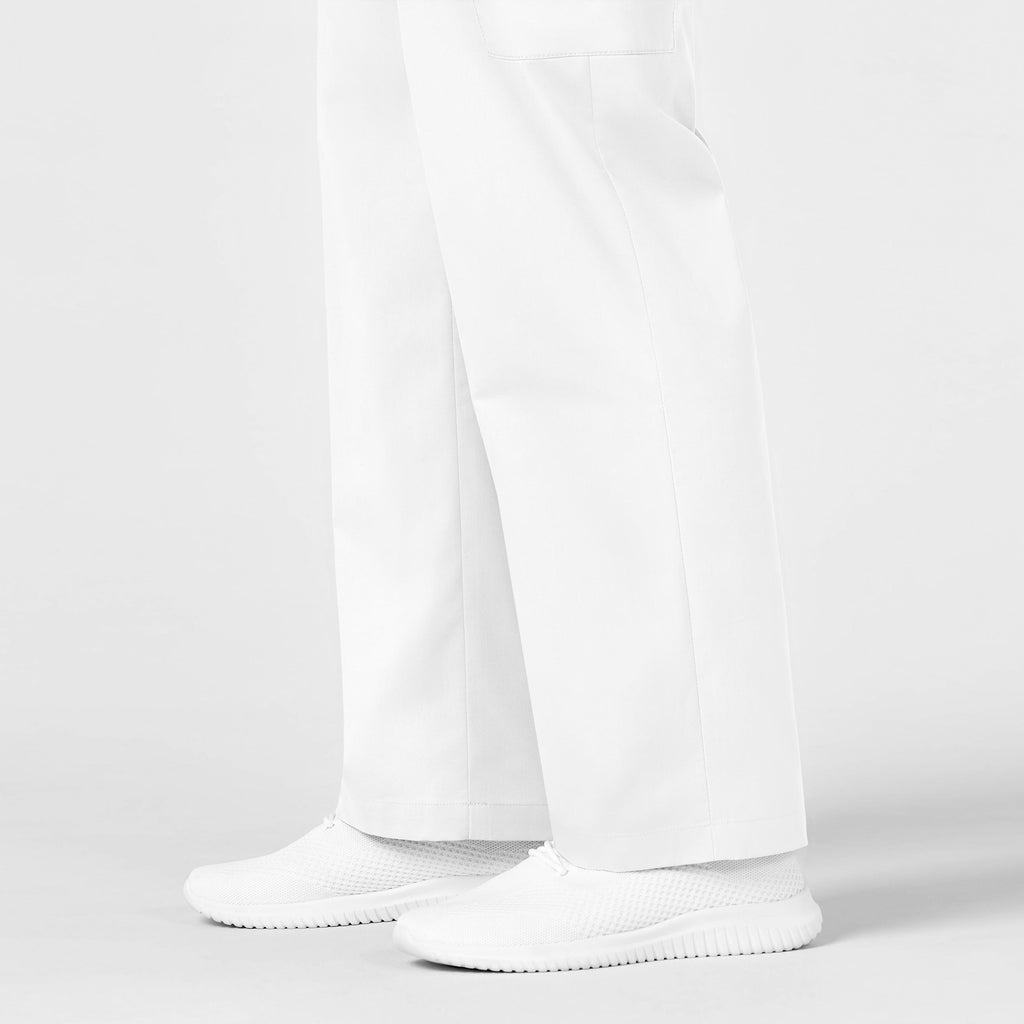 WonderWORK 503 Men's Cargo Scrub Pants White