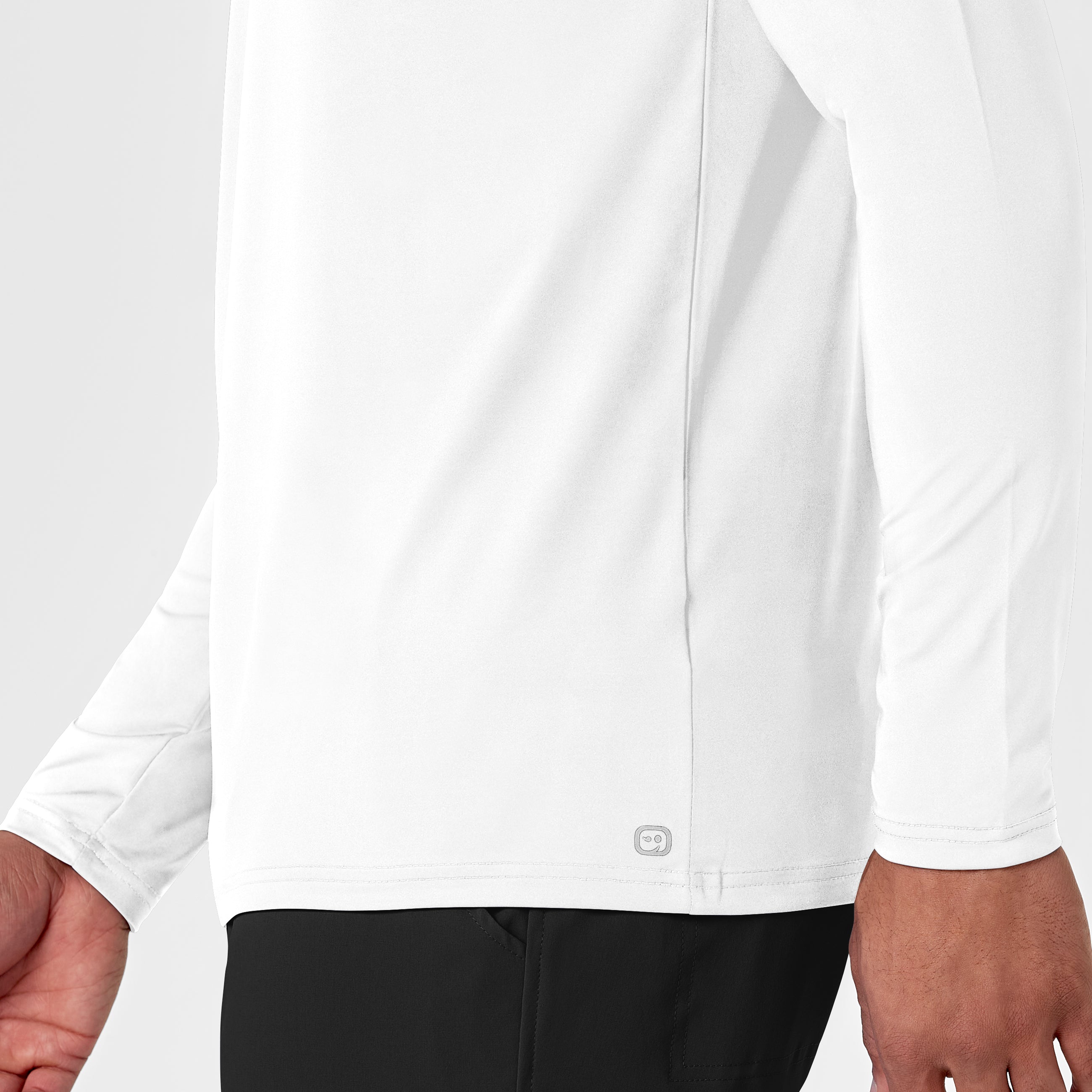 Layers 2629 Men's Performance Long Sleeve Tee White