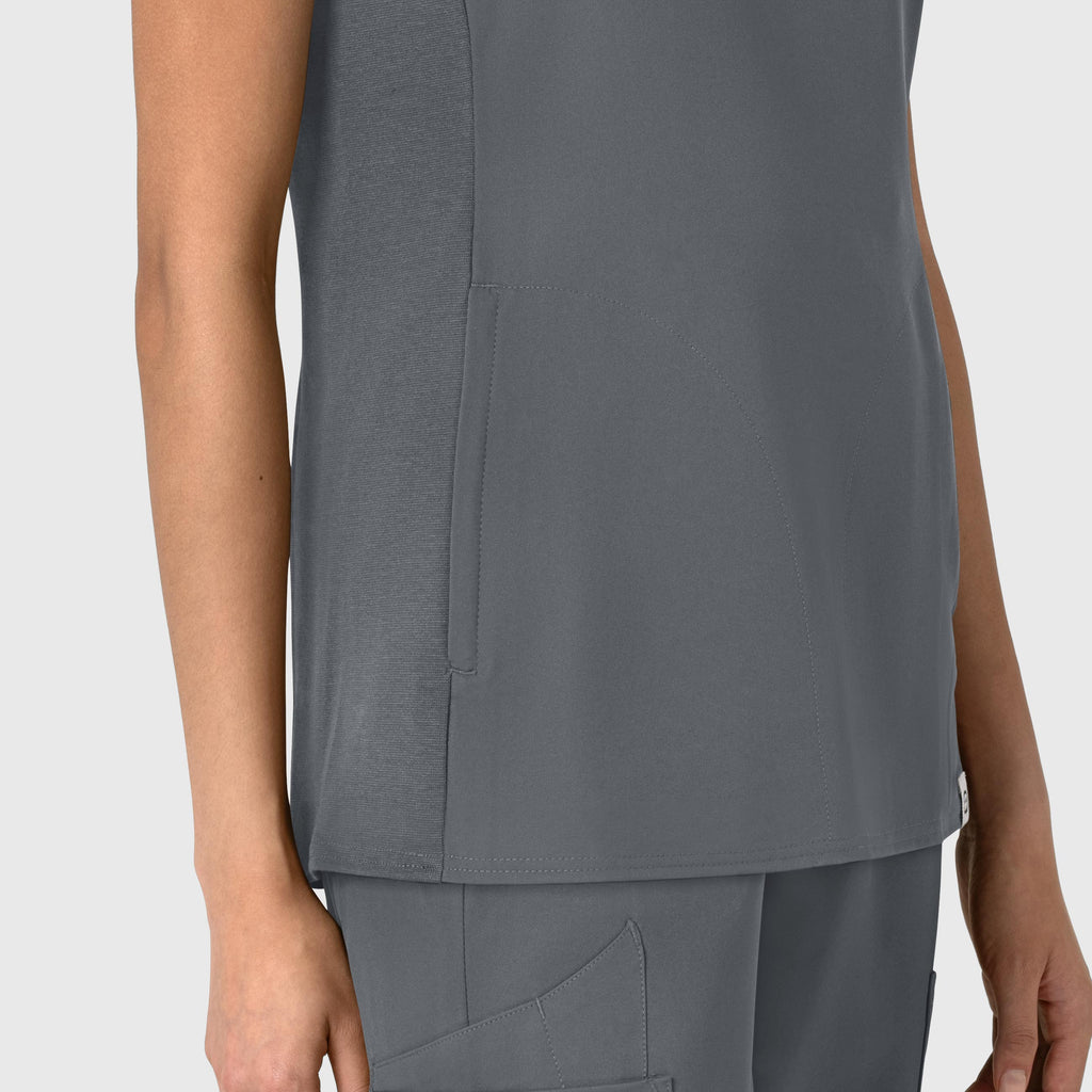 Thrive 6522 Flex-n-Reach V-Neck Scrub Top Pewter