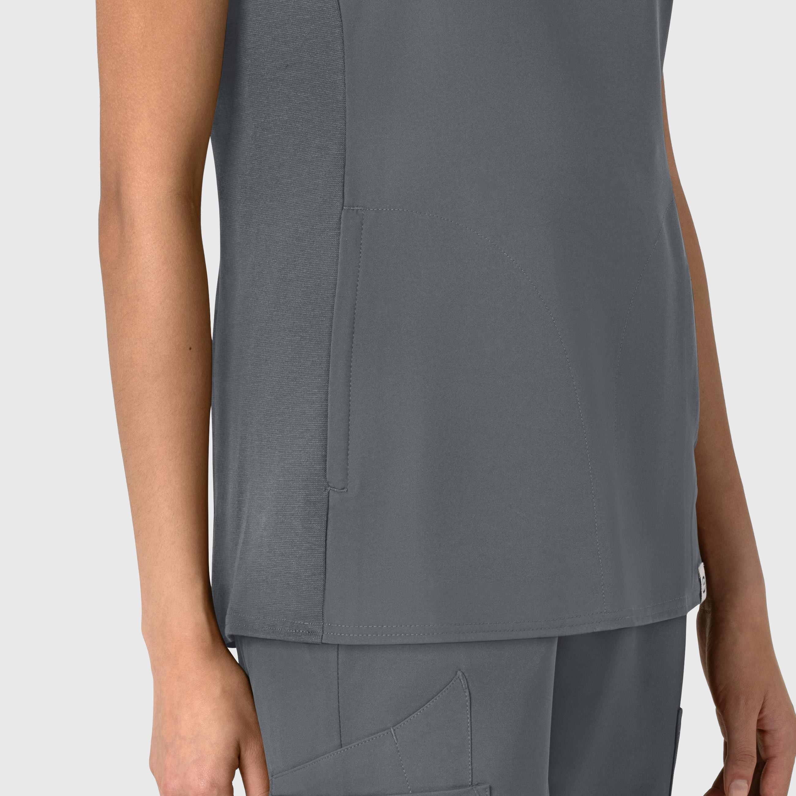 Thrive 6522 Flex-n-Reach V-Neck Scrub Top Pewter