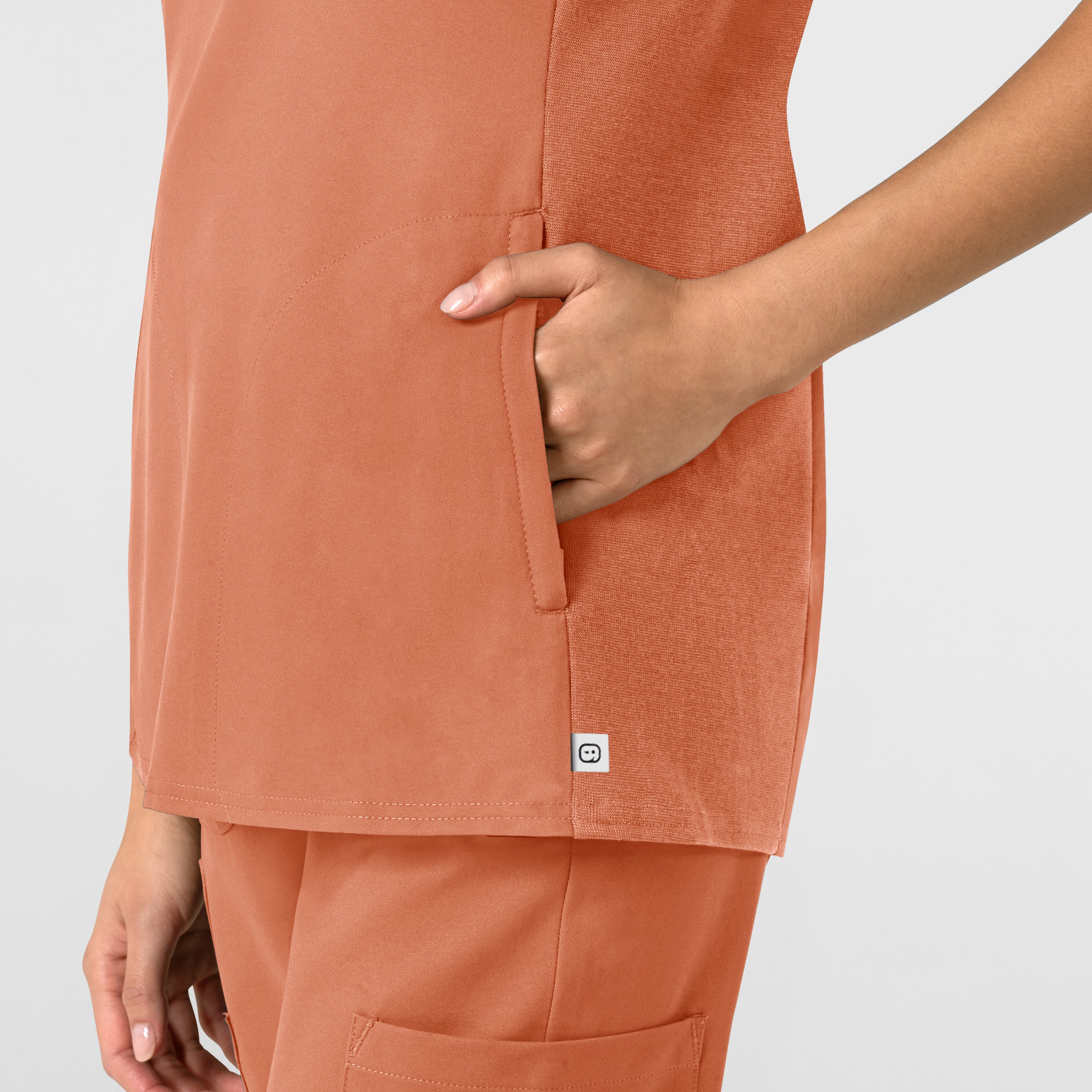 Thrive 6522 Flex-n-Reach V-Neck Scrub Top Terracotta