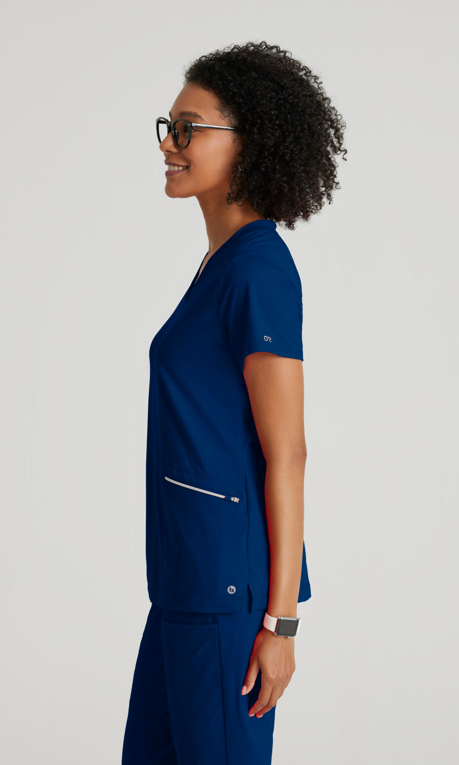 Barco One Performance Knits BOT209 Victory Knit Scrub Top Indigo