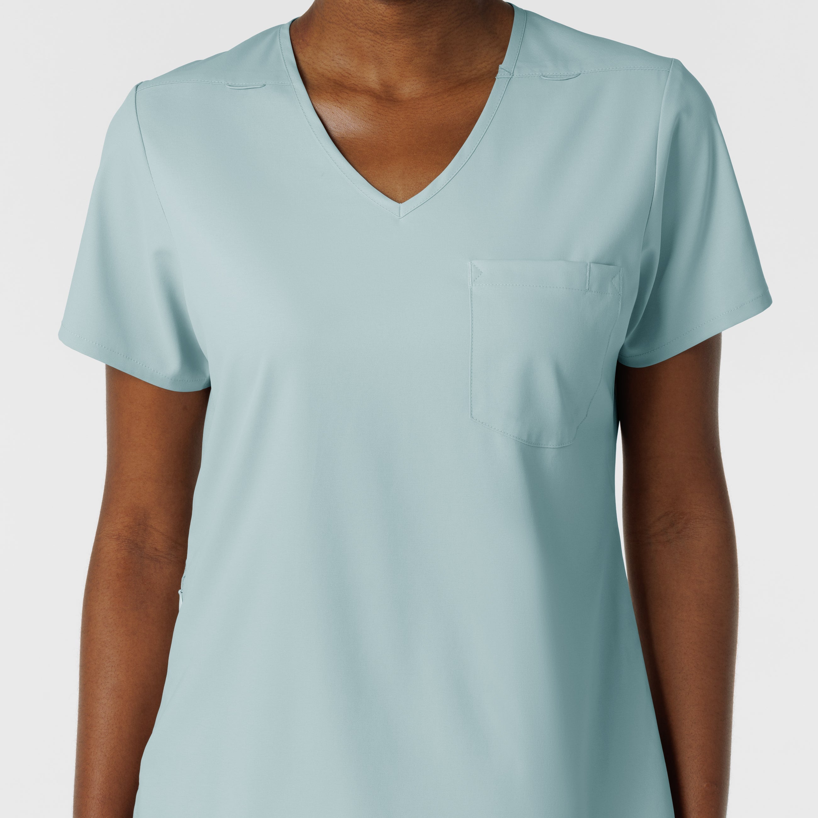 Boundless 6151 Tuck-In Scrub Top Sky Blue