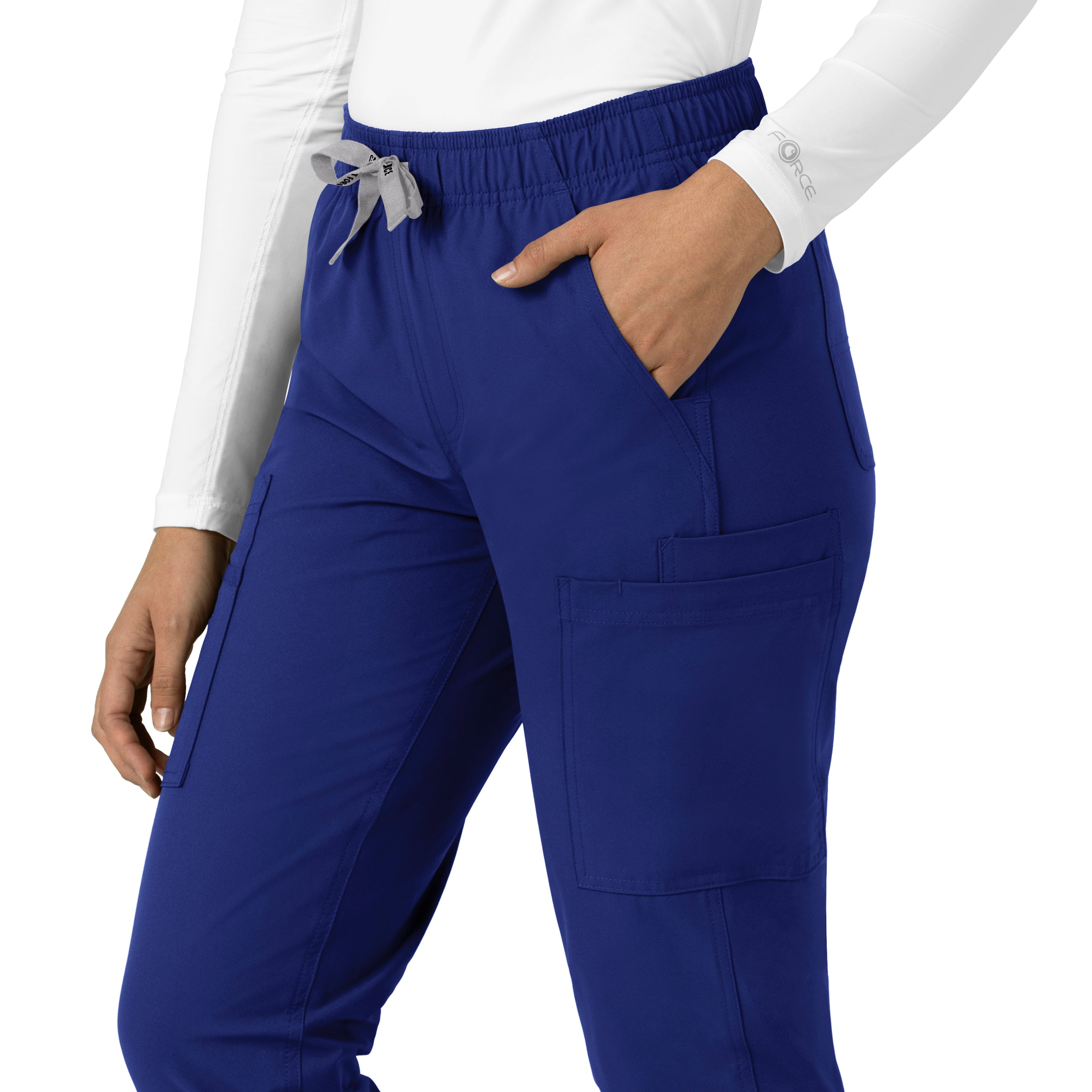 Force Essentials C51213 Women's Straight Leg Scrub Pants Galaxy Blue