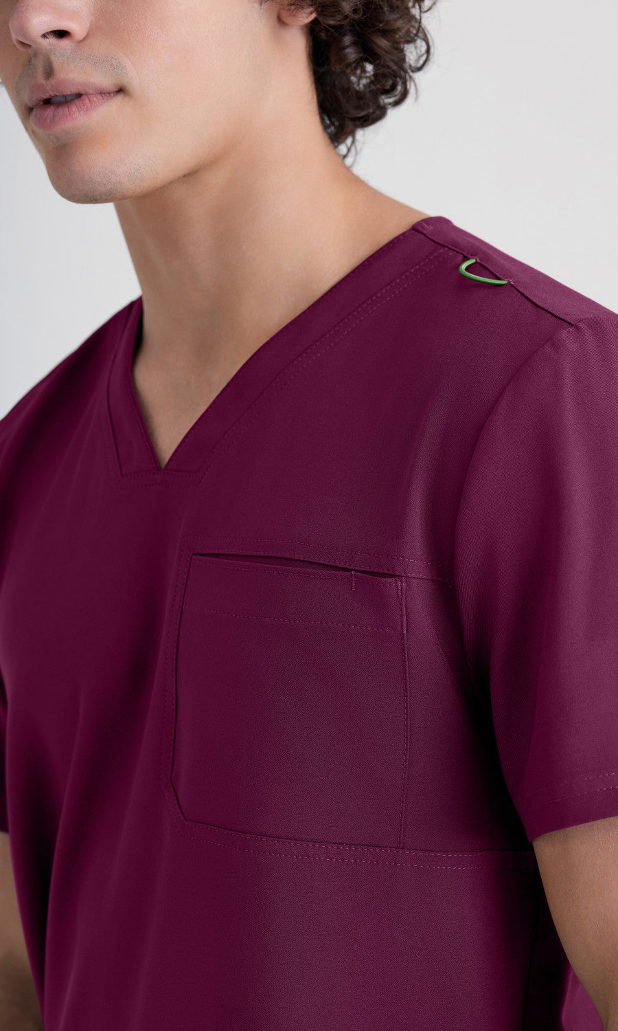 Grey's Anatomy Evolve GSST179 Journey Scrub Top Wine