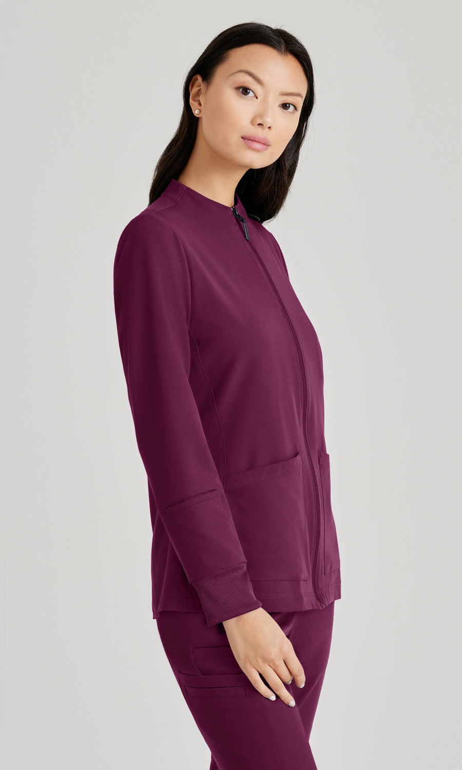 Barco Unify BUW884 Team Scrub Jacket Wine