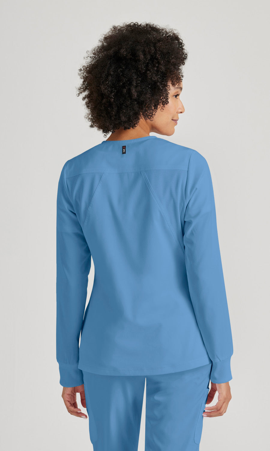Grey's Anatomy Stretch GRSW873 Gianna Warmup Ciel Blue