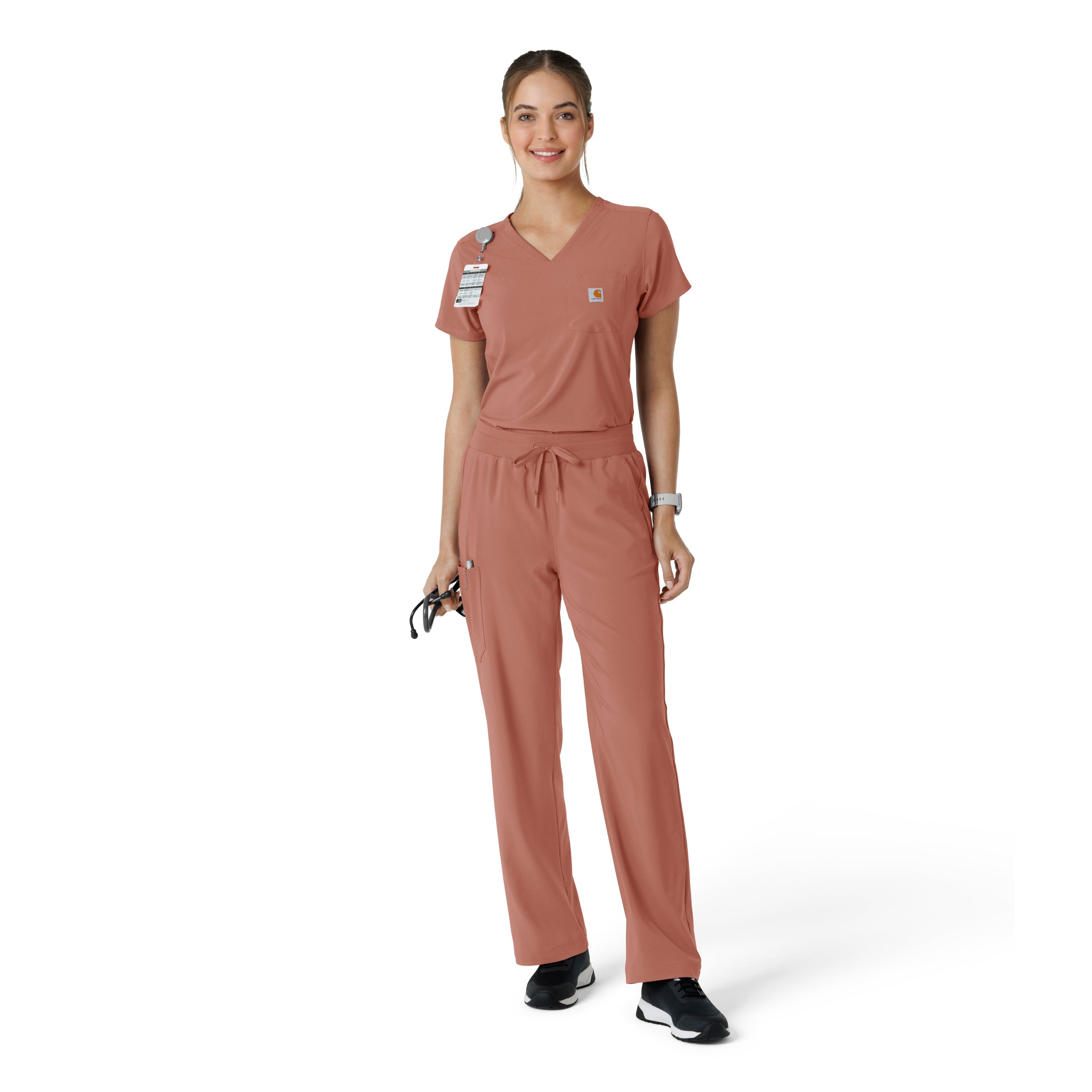 Force Cross-Flex C53310 Boot Cut Scrub Pants Wildrose