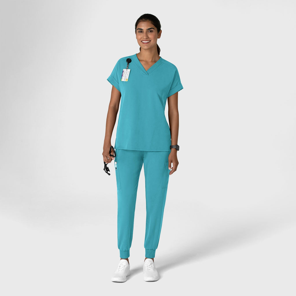 Nova 5132 Jogger Utility Scrub Pants Teal Blue