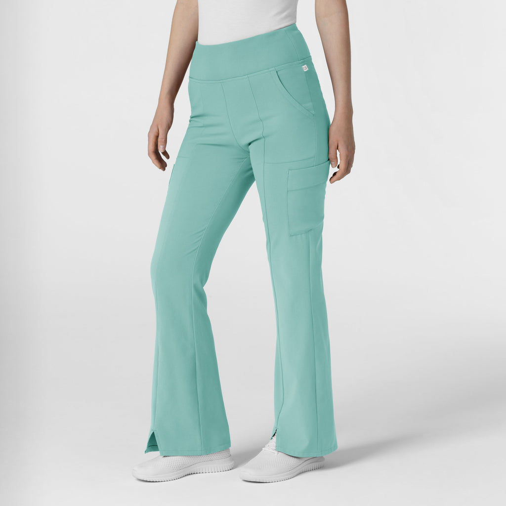 RENEW 5534 Cargo Flare Scrub Pants Turquoise