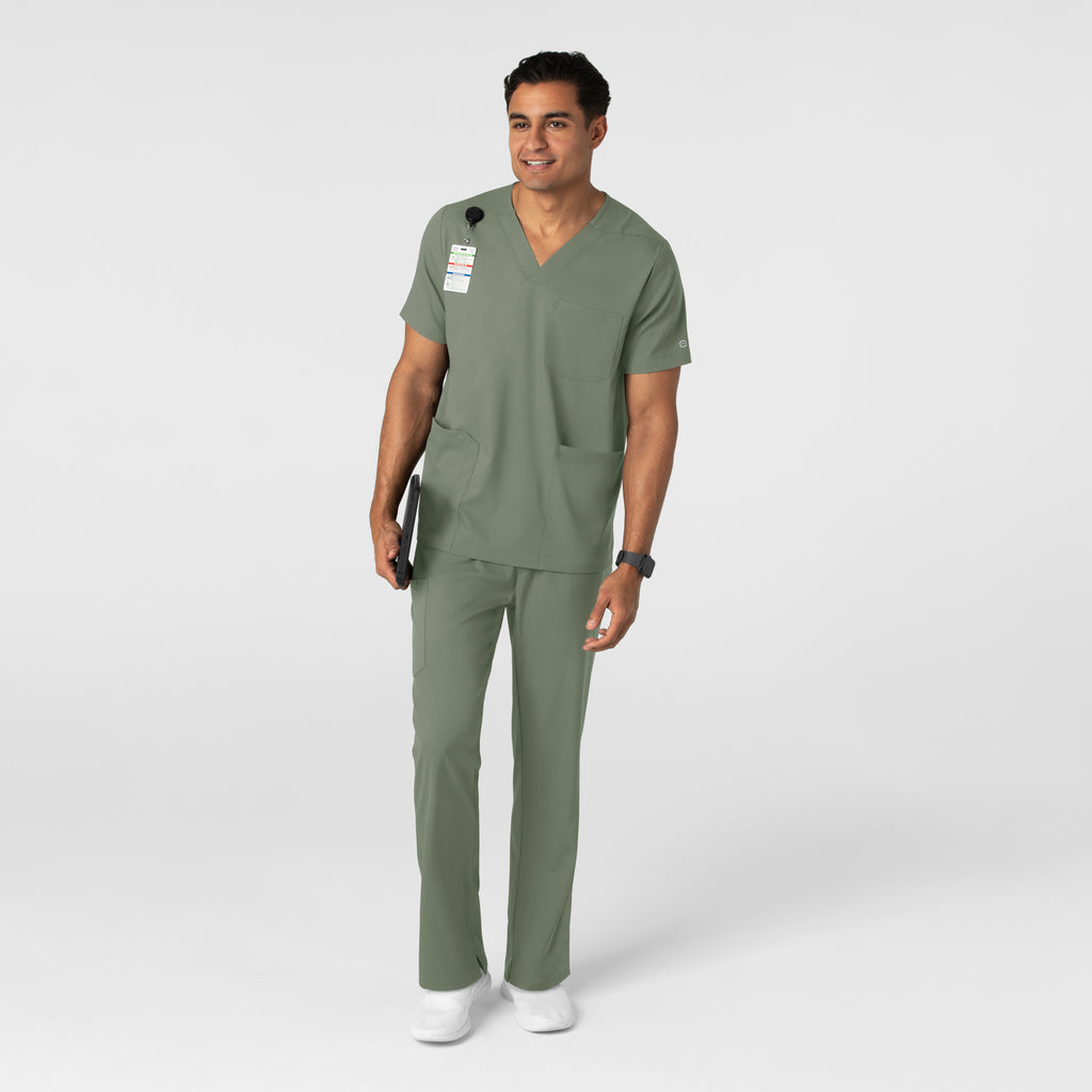 Boundless 5351 Men's Straight Leg Scrub Pants Sage