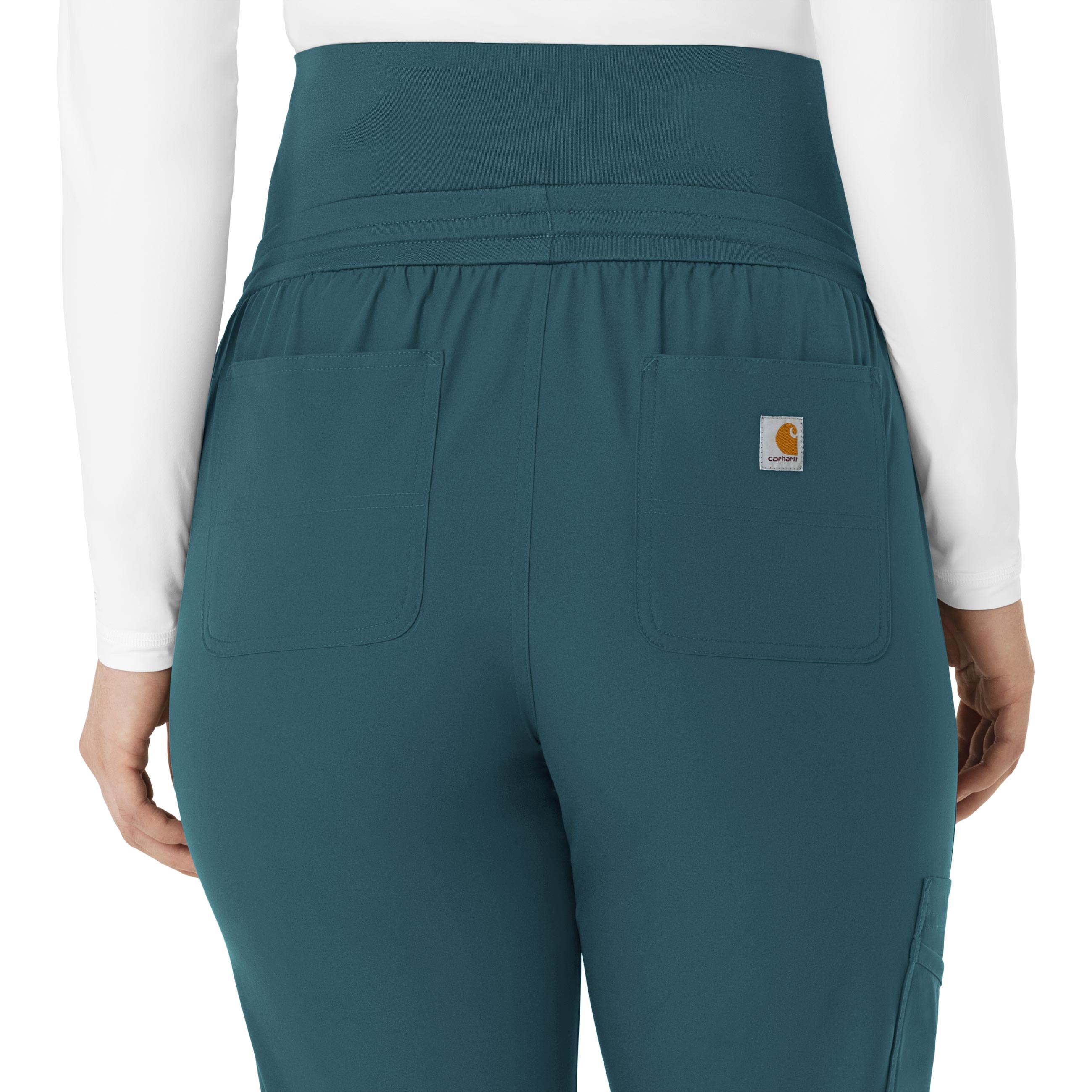 Force Essentials C54113 Maternity Jogger Scrub Pants Caribbean