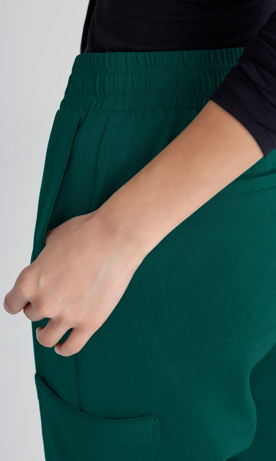 Grey's Anatomy Evolve GSSP625 Terra Scrub Joggers Hunter Green