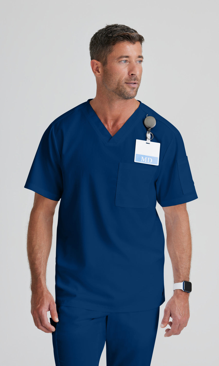 Grey's Anatomy GRT091 Evan Scrub Top Indigo