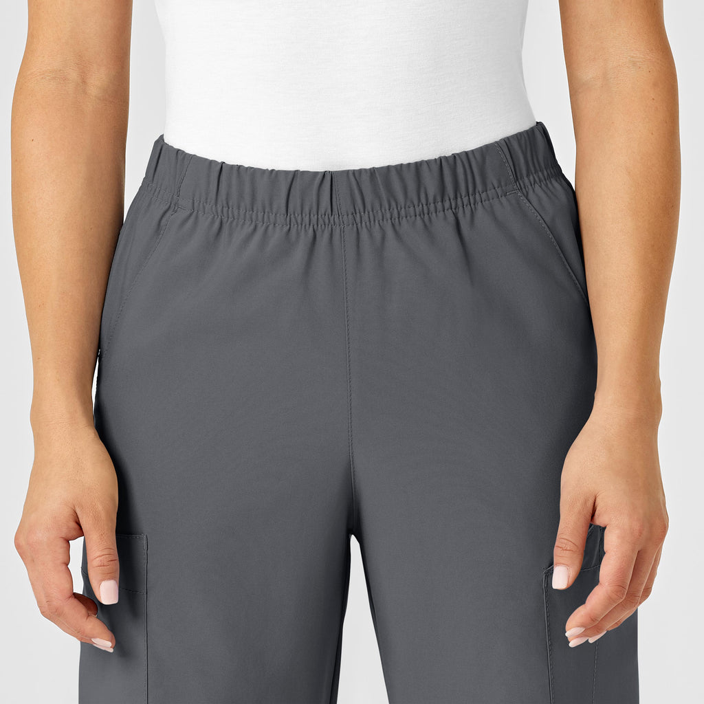 W123 5855 Unisex Multi-Cargo Scrub Pants Pewter