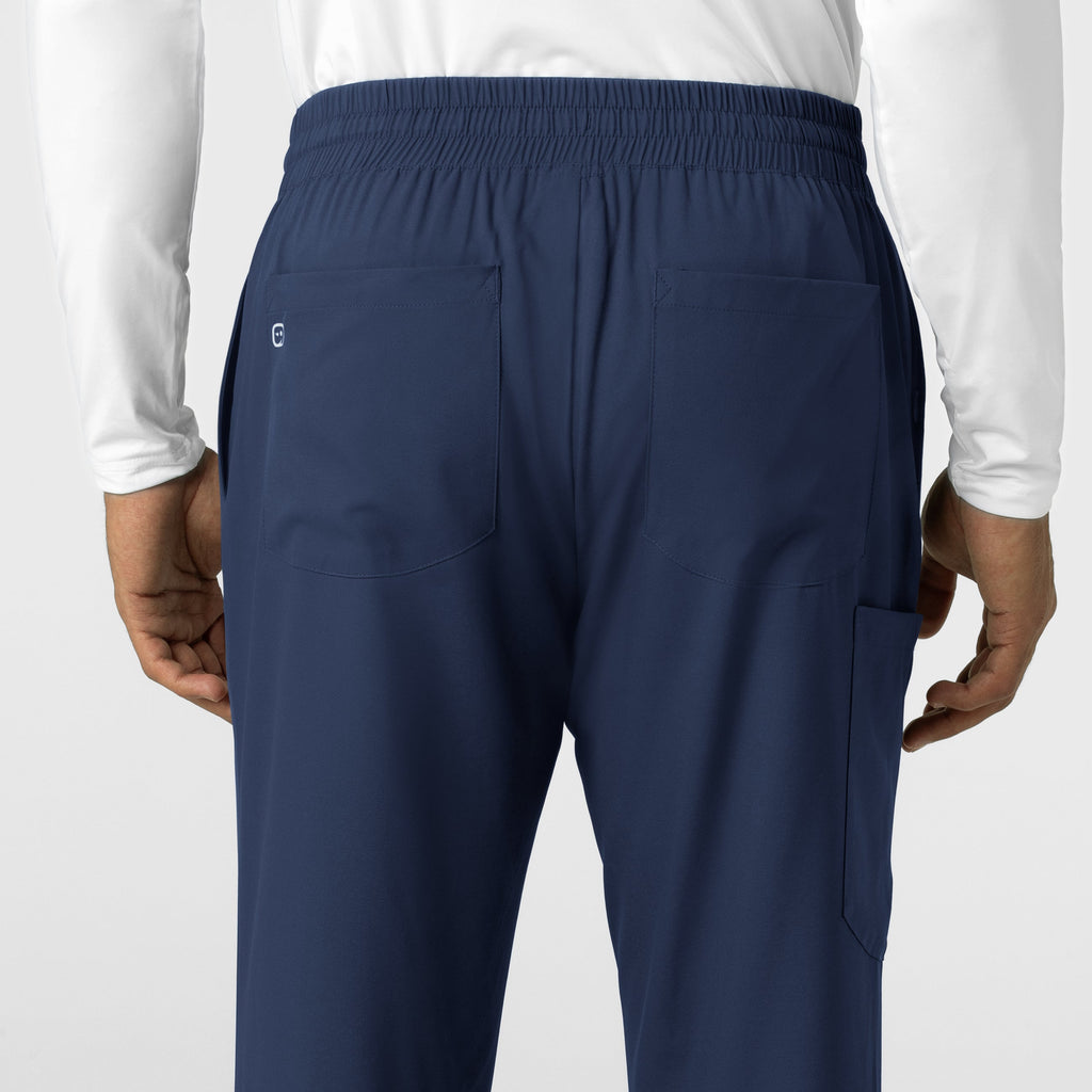 Boundless 5351 Men's Straight Leg Scrub Pants Navy