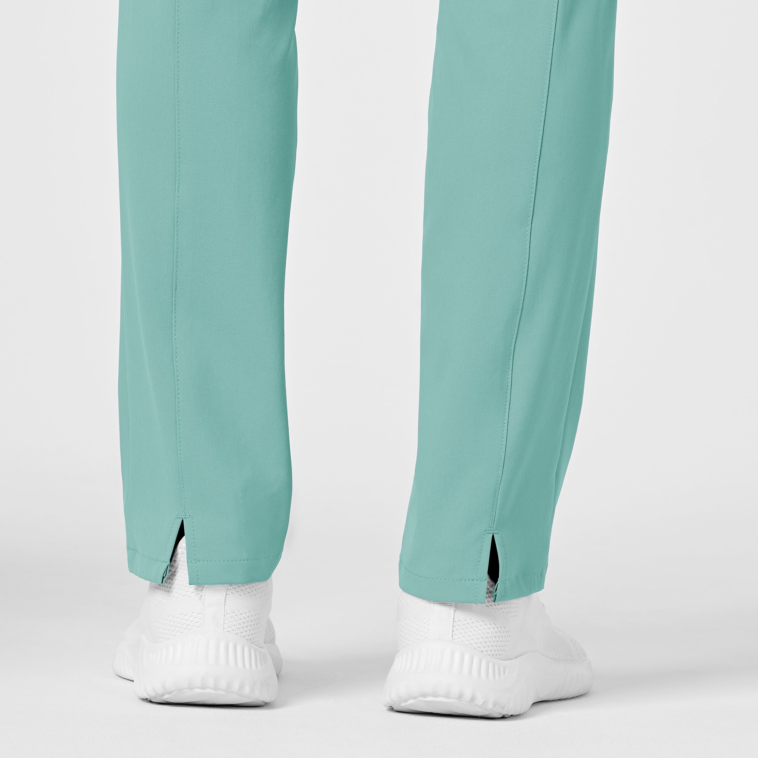 RENEW 5334 High Waist Slim Leg Scrub Pants Turquoise