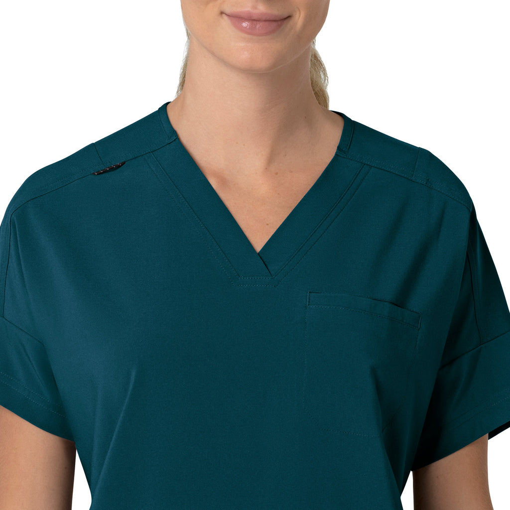 Force Cross-Flex C13110 Oversized V-Neck Scrub Top Caribbean