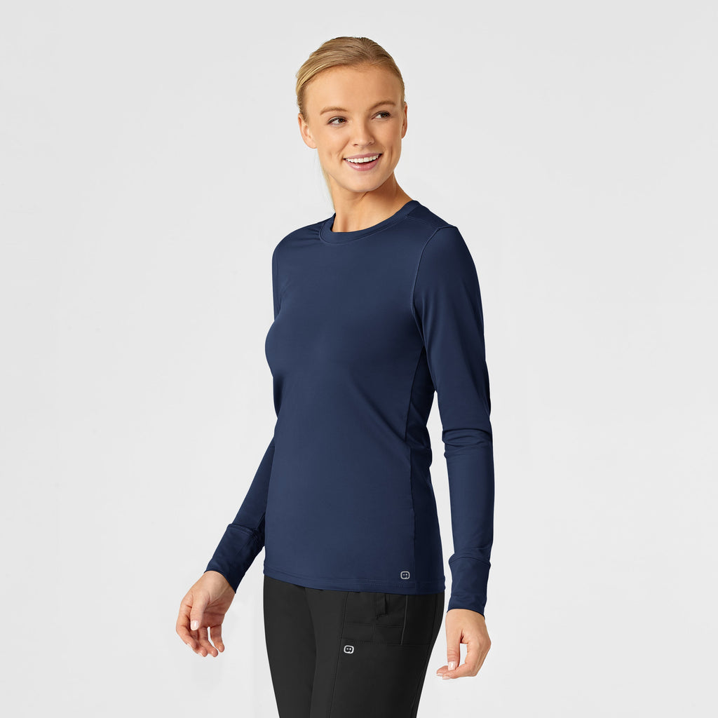Layers 2029 Performance Long Sleeve Tee Navy