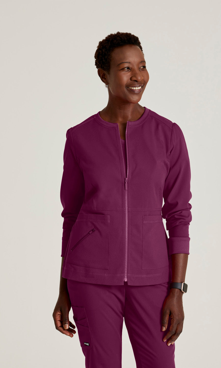 Grey's Anatomy Stretch GRSW017 Millie Jacket Wine